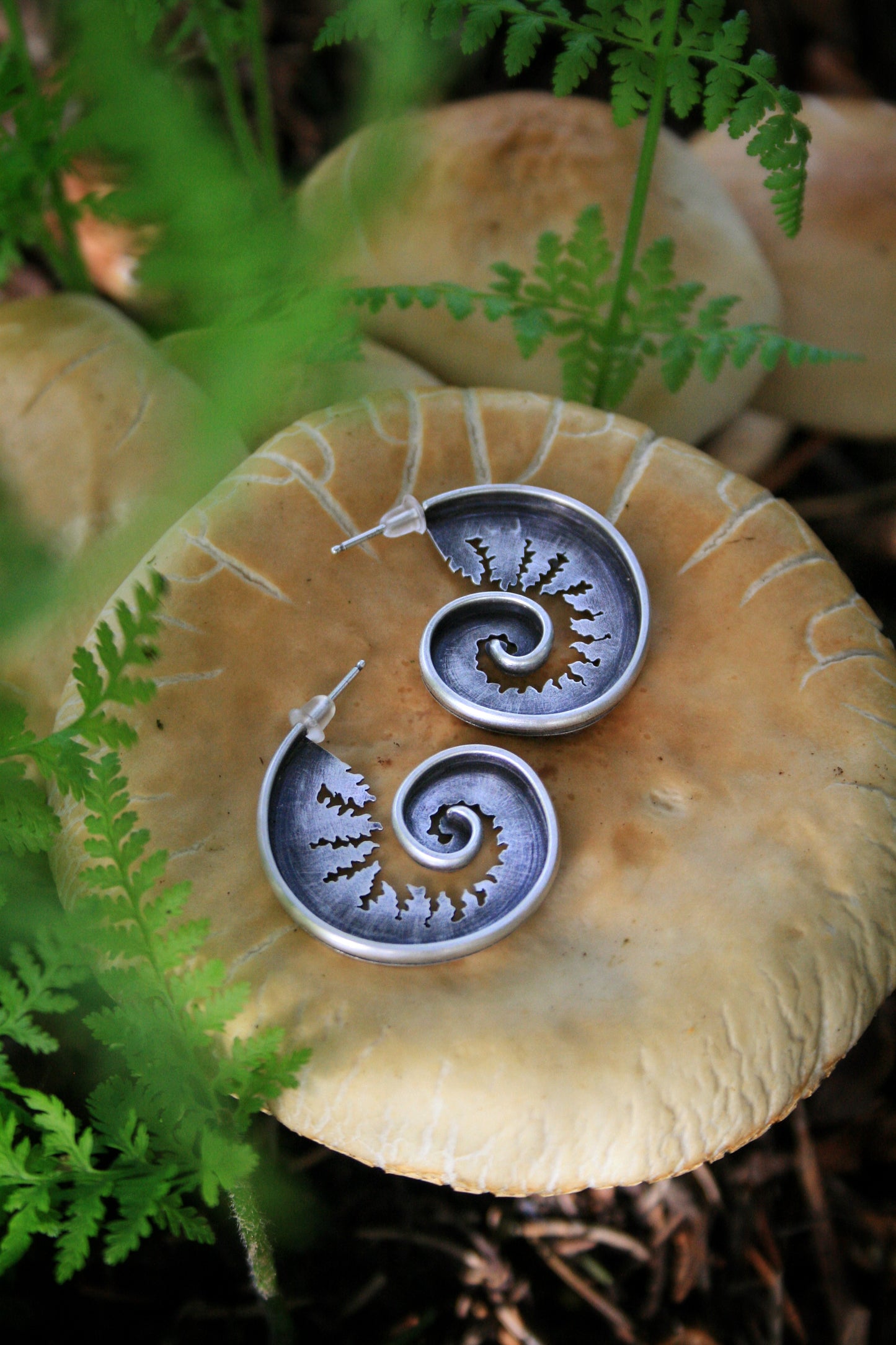 Fiddlehead Fern Earrings