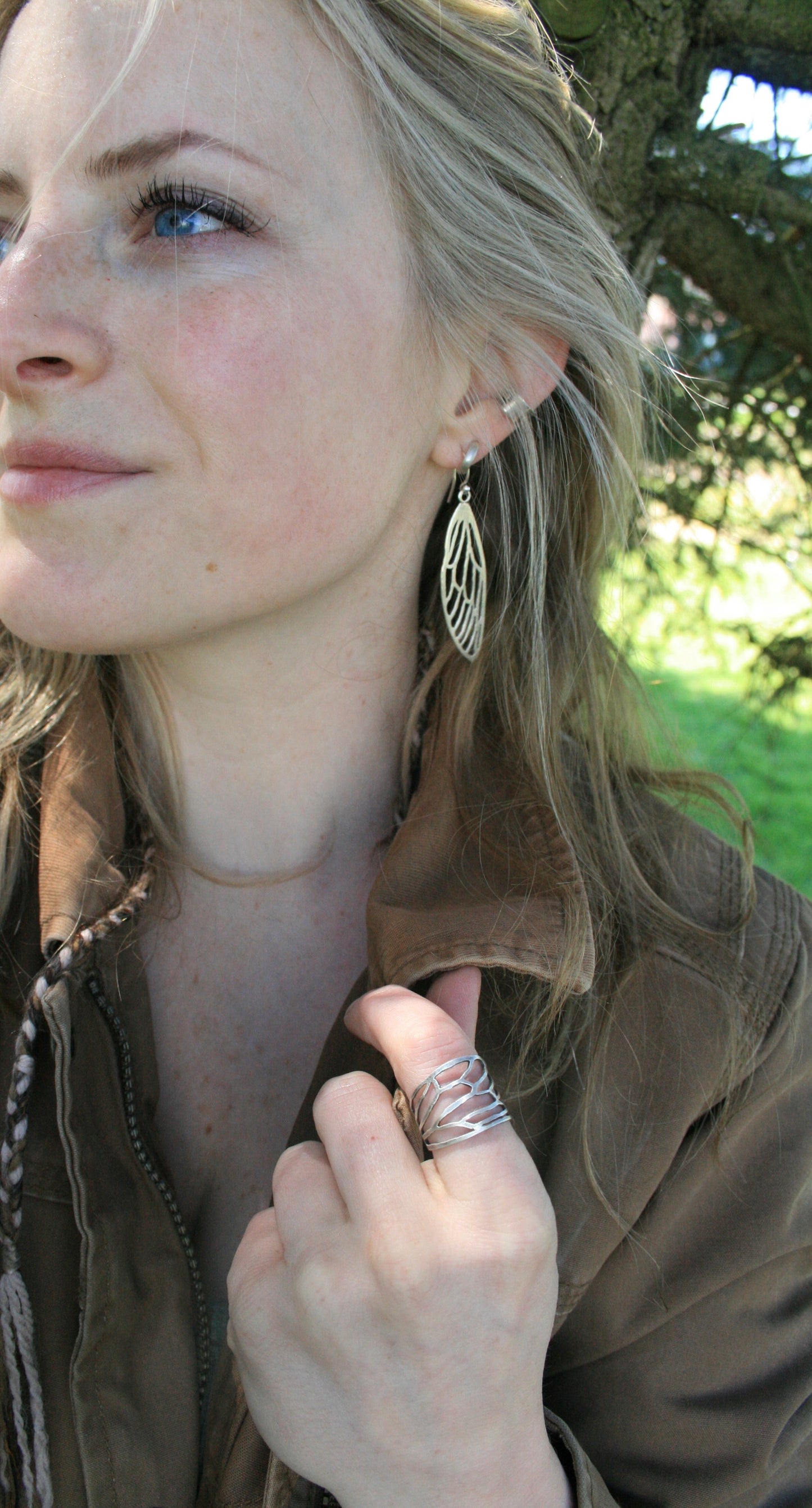 Cicada Wing Earrings / PREORDER