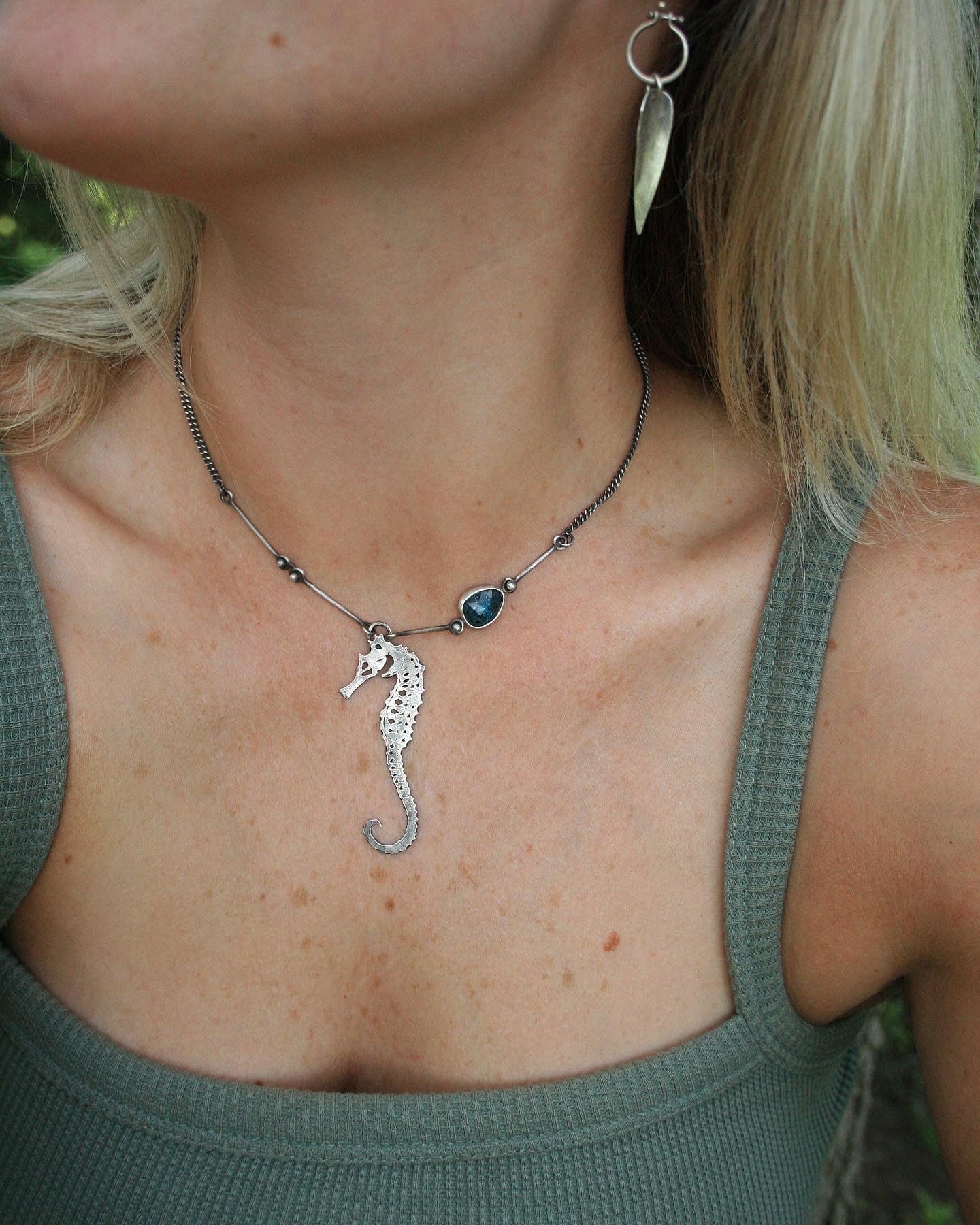 Seahorse Skeleton Necklace
