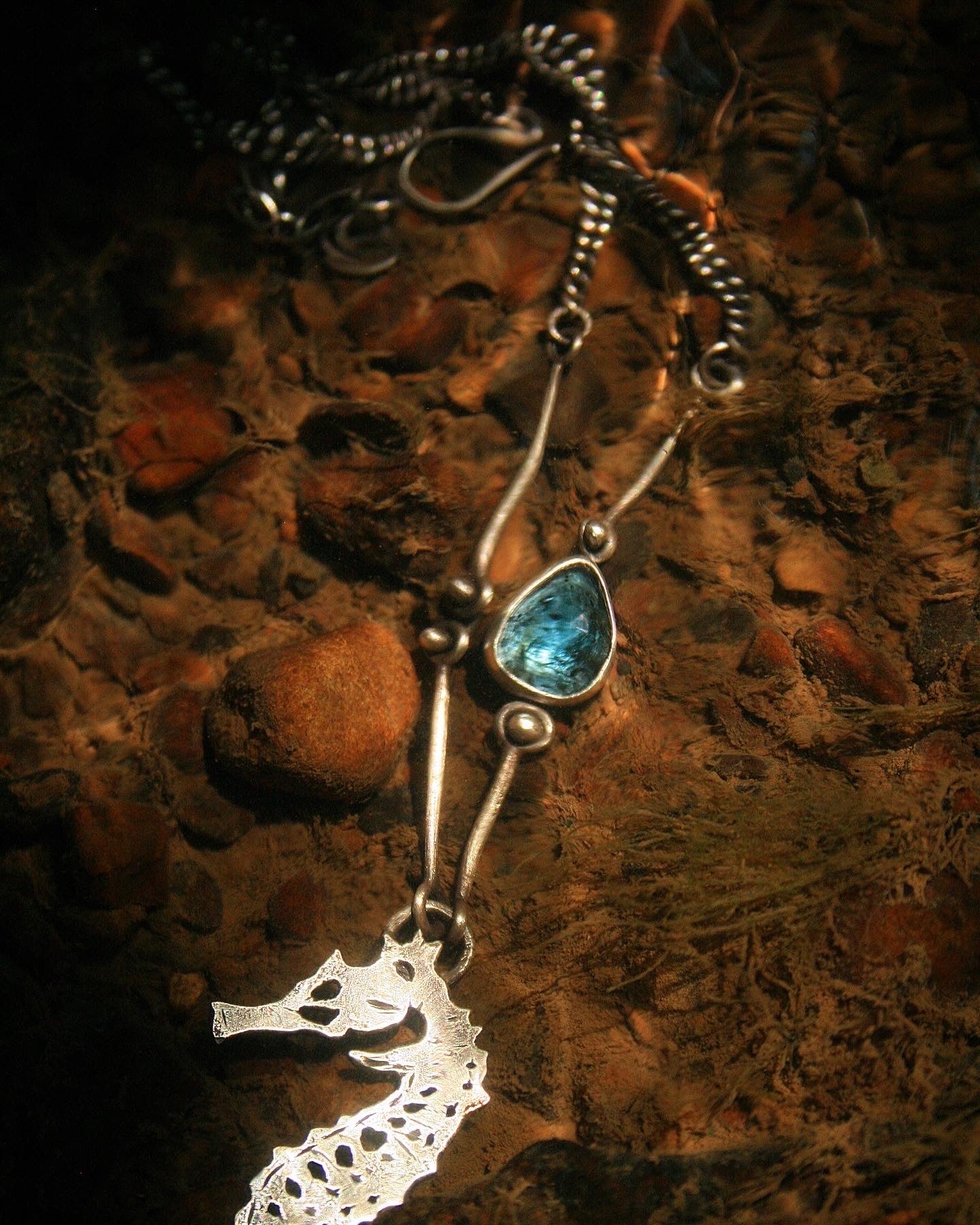 Seahorse Skeleton Necklace