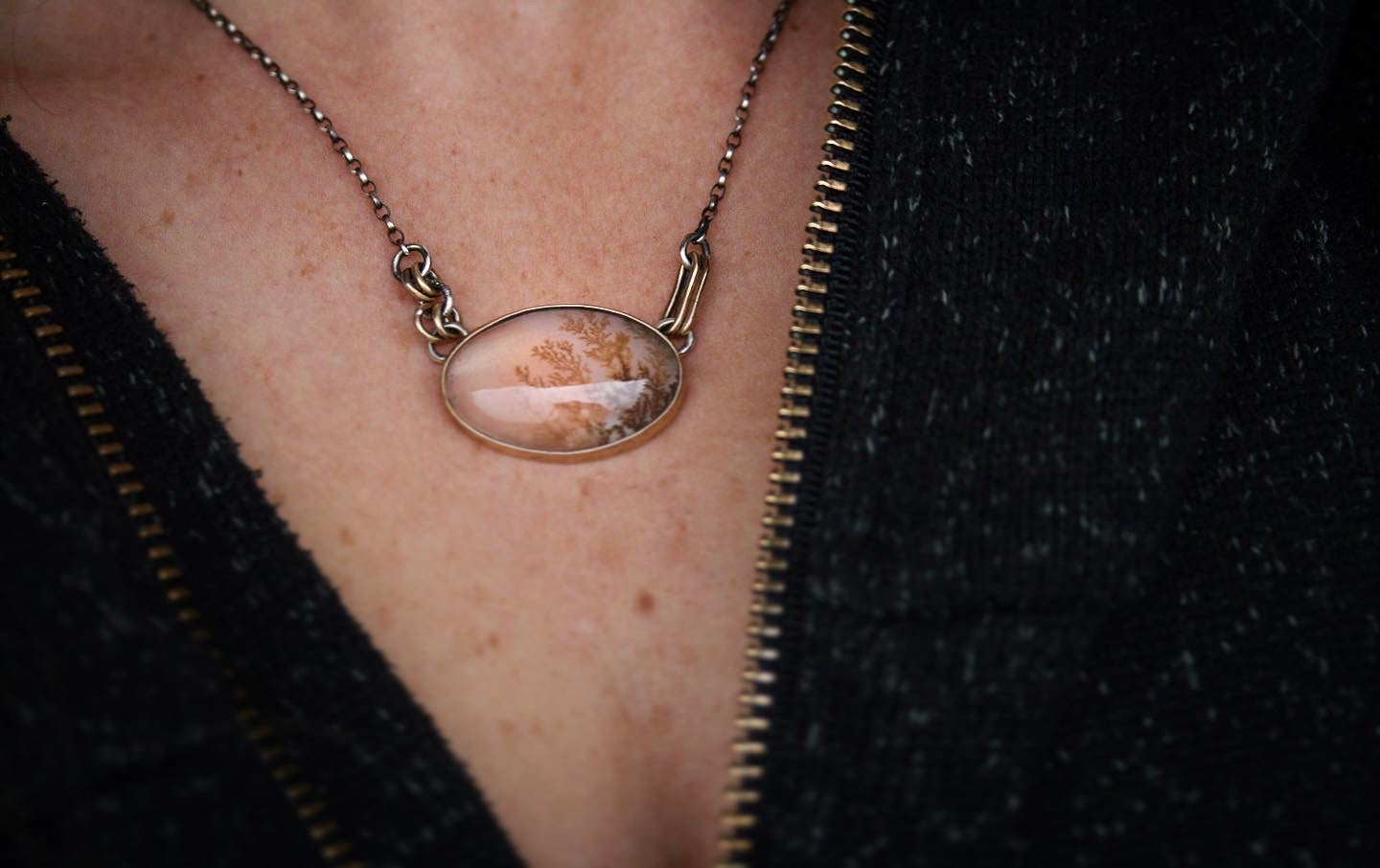 Dendritic Agate Necklace