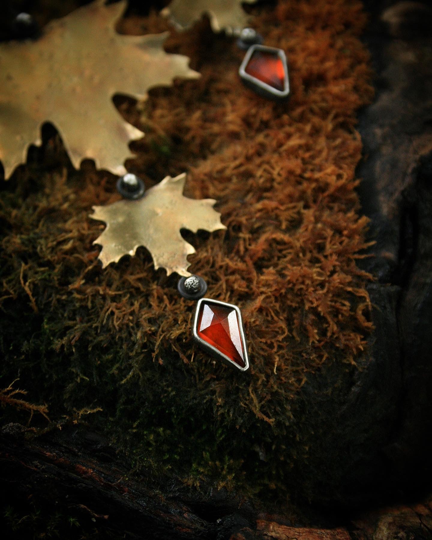 Maple + Garnet Dangles