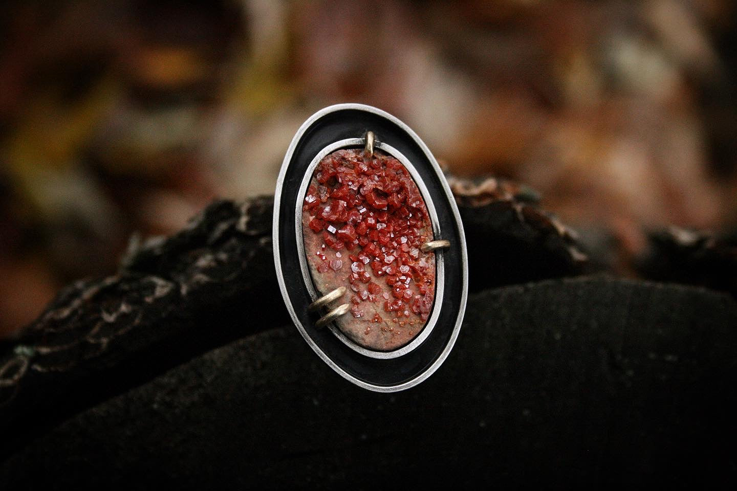 Vanadinite Ring // Fits ~8-8.5
