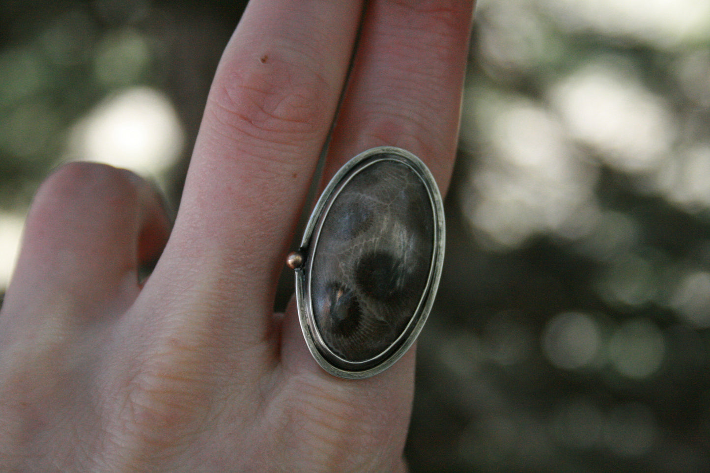 Petoskey Stone Ring // Size 6