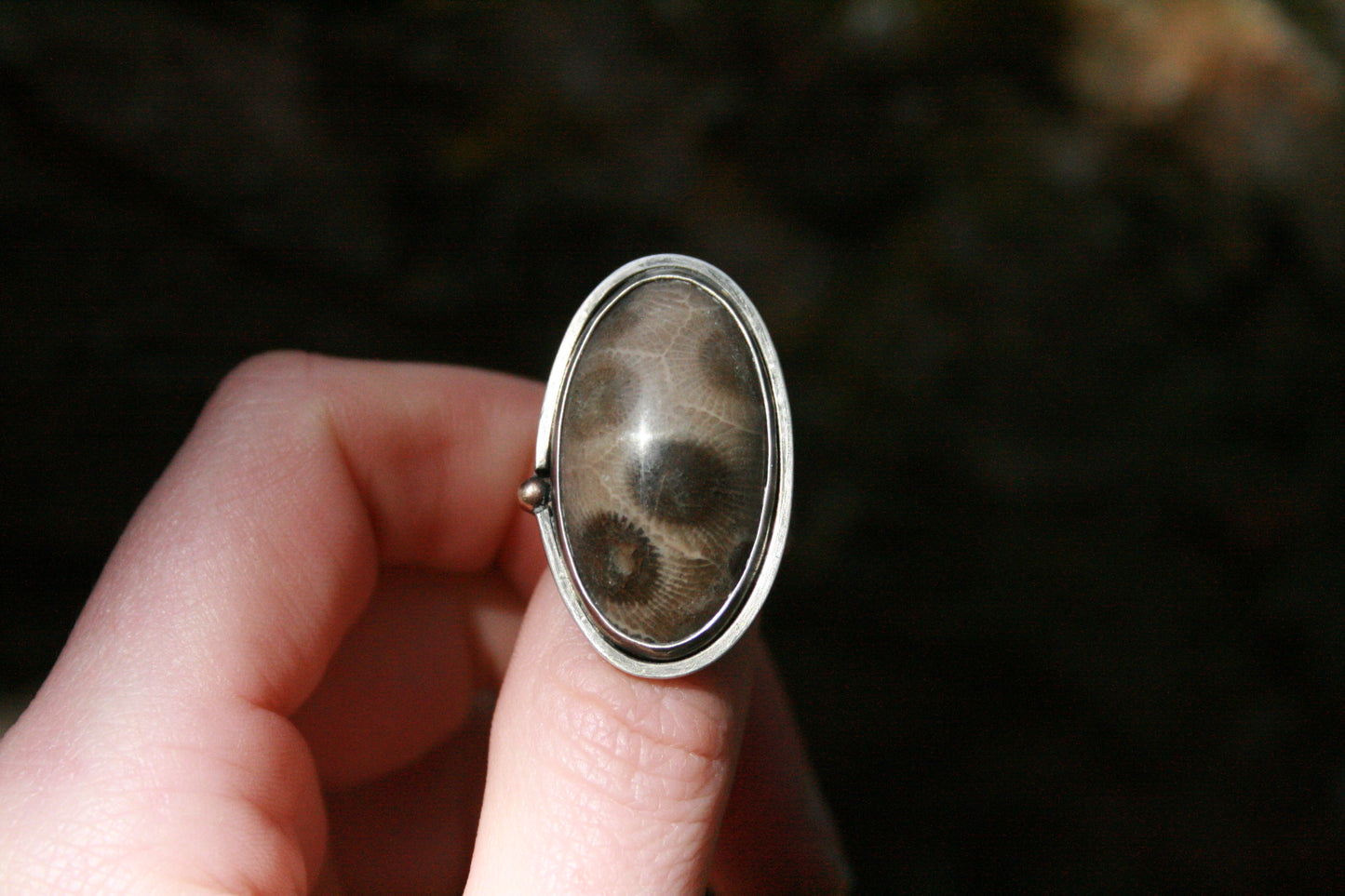 Petoskey Stone Ring // Size 6