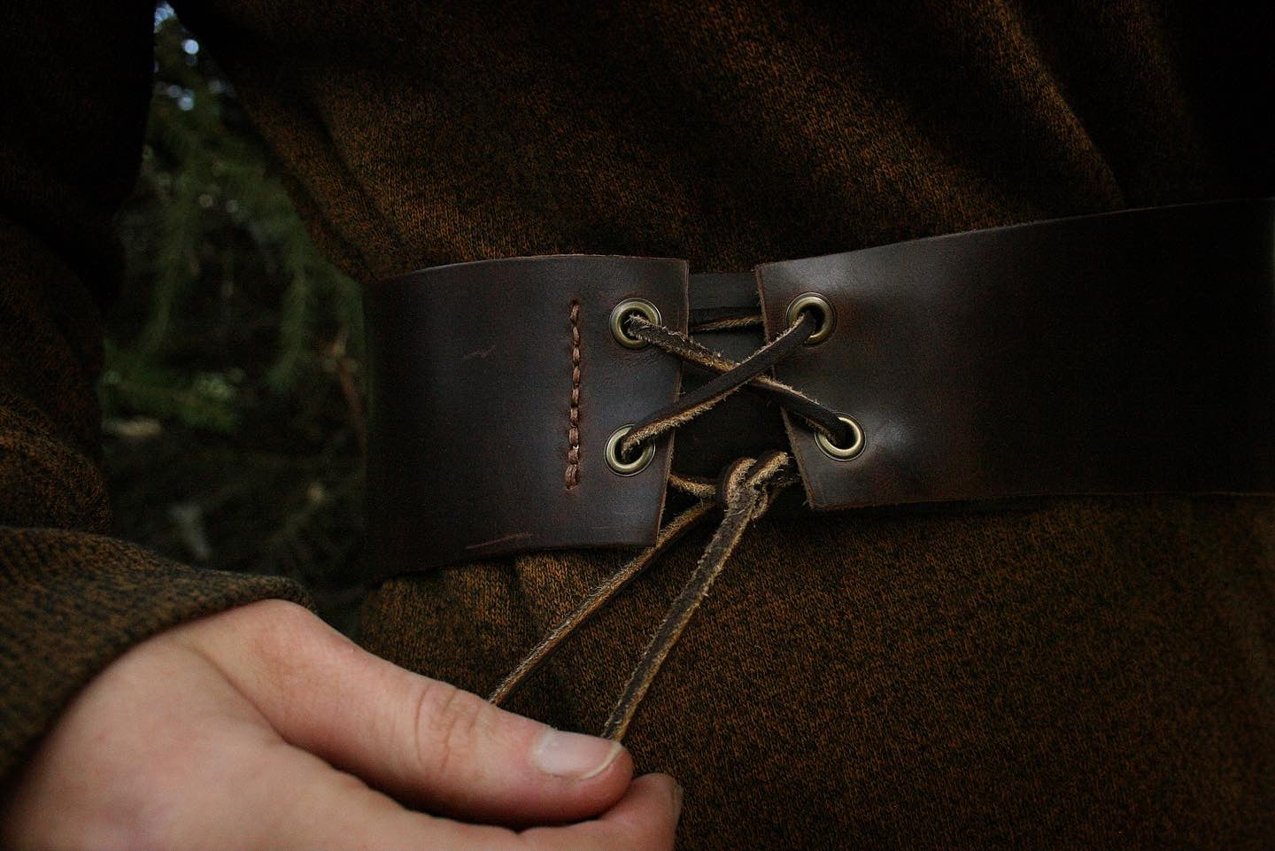 Red Moss Agate Waist Belt