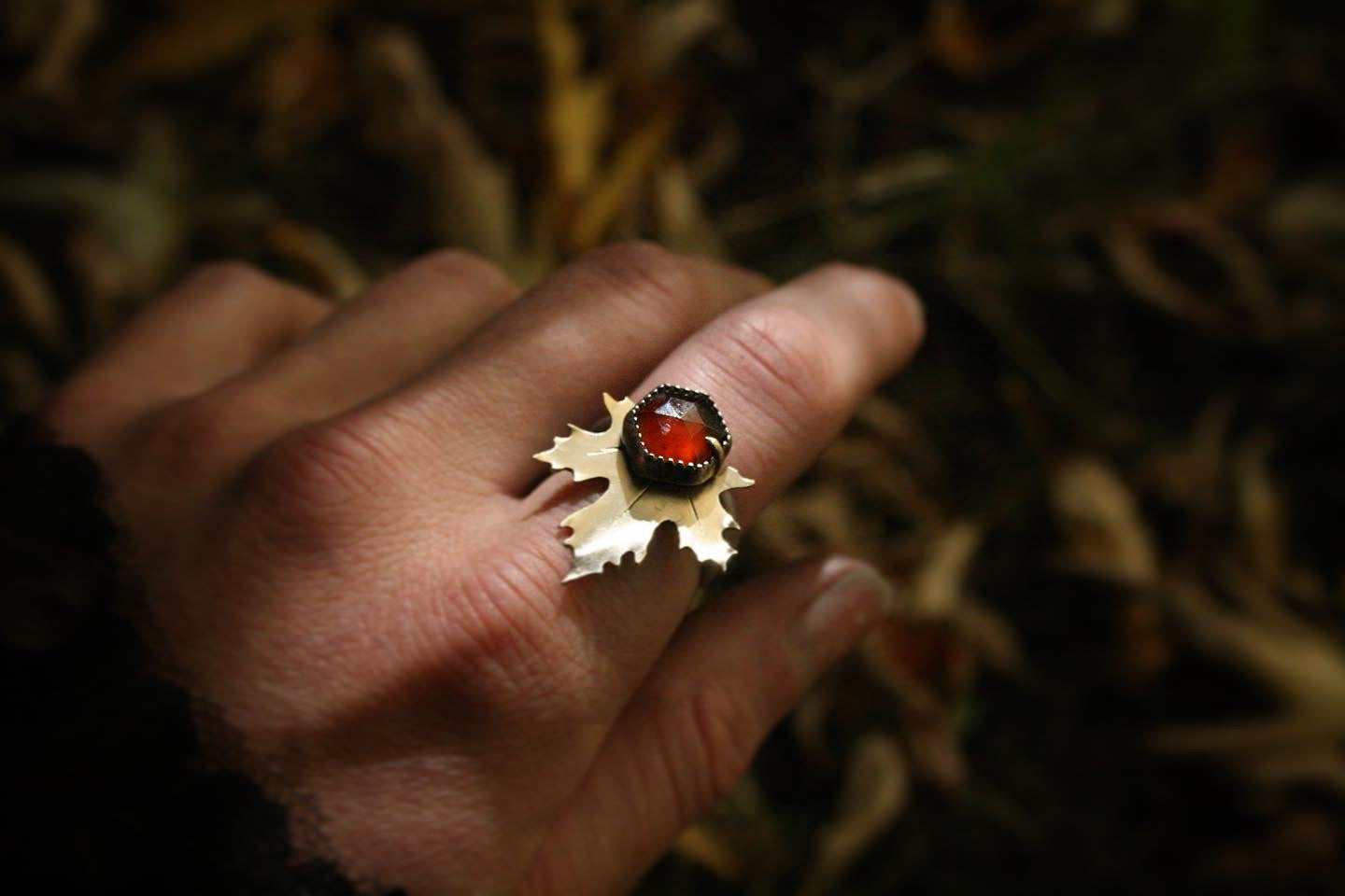 Garnet + Maple Leaf Set // Size 6.75-7