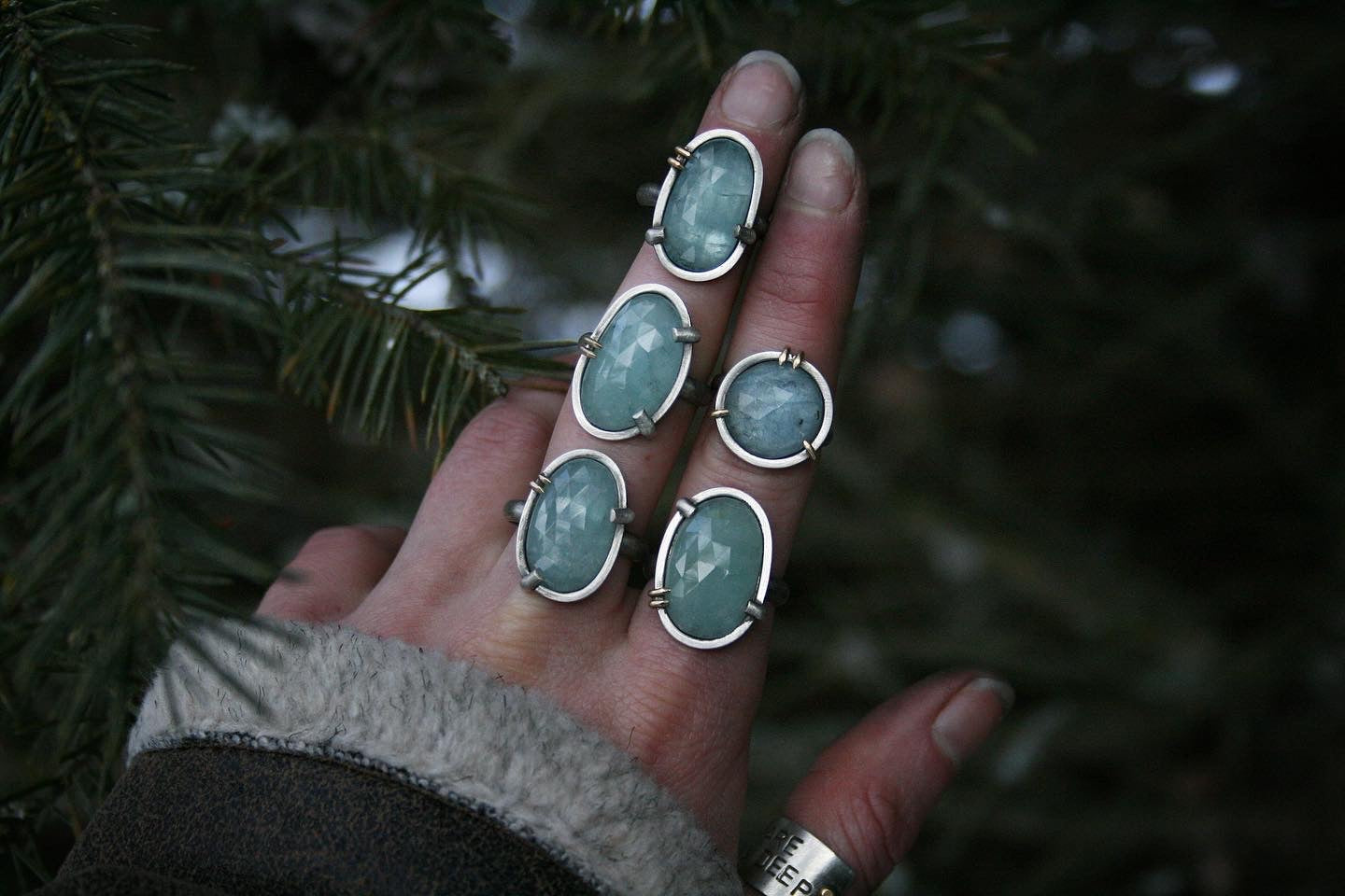 Aquamarine Rings