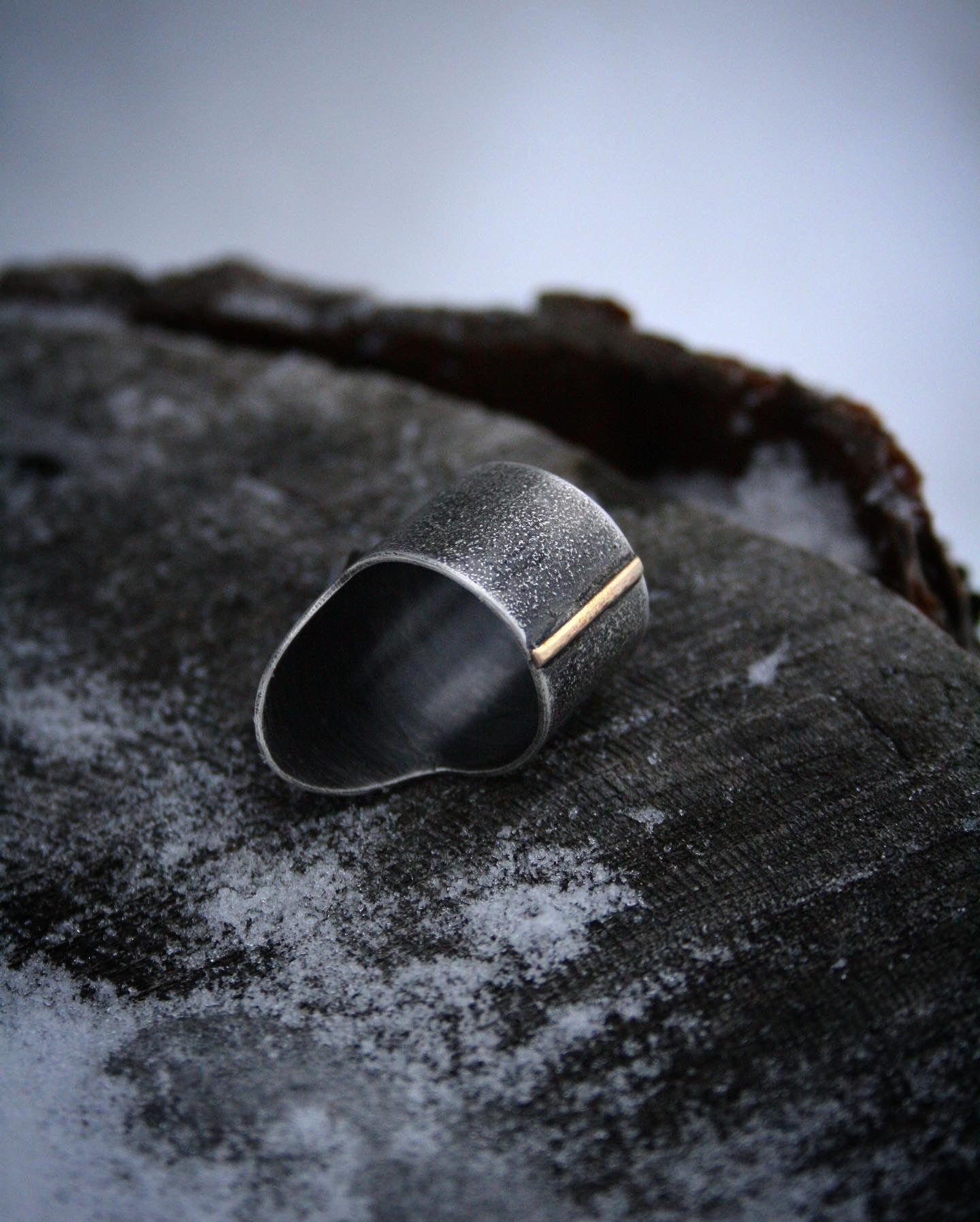 Moonstone Shield Ring // Fits 6.5-7