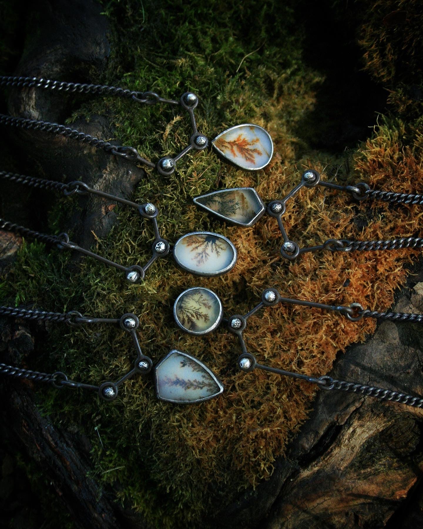Dendritic Agate Necklaces