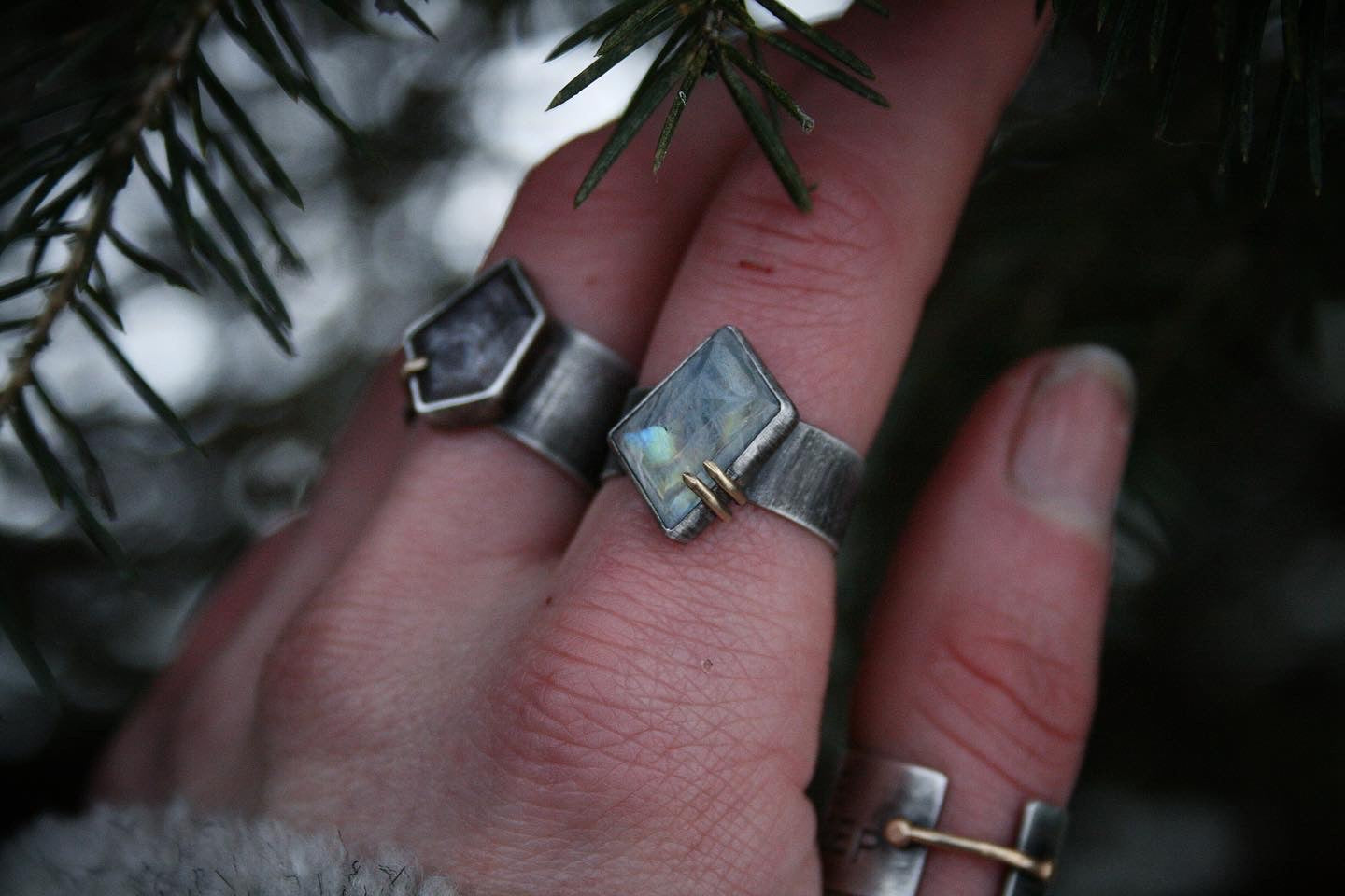 Moon Halo Ring // Fits size 7.75