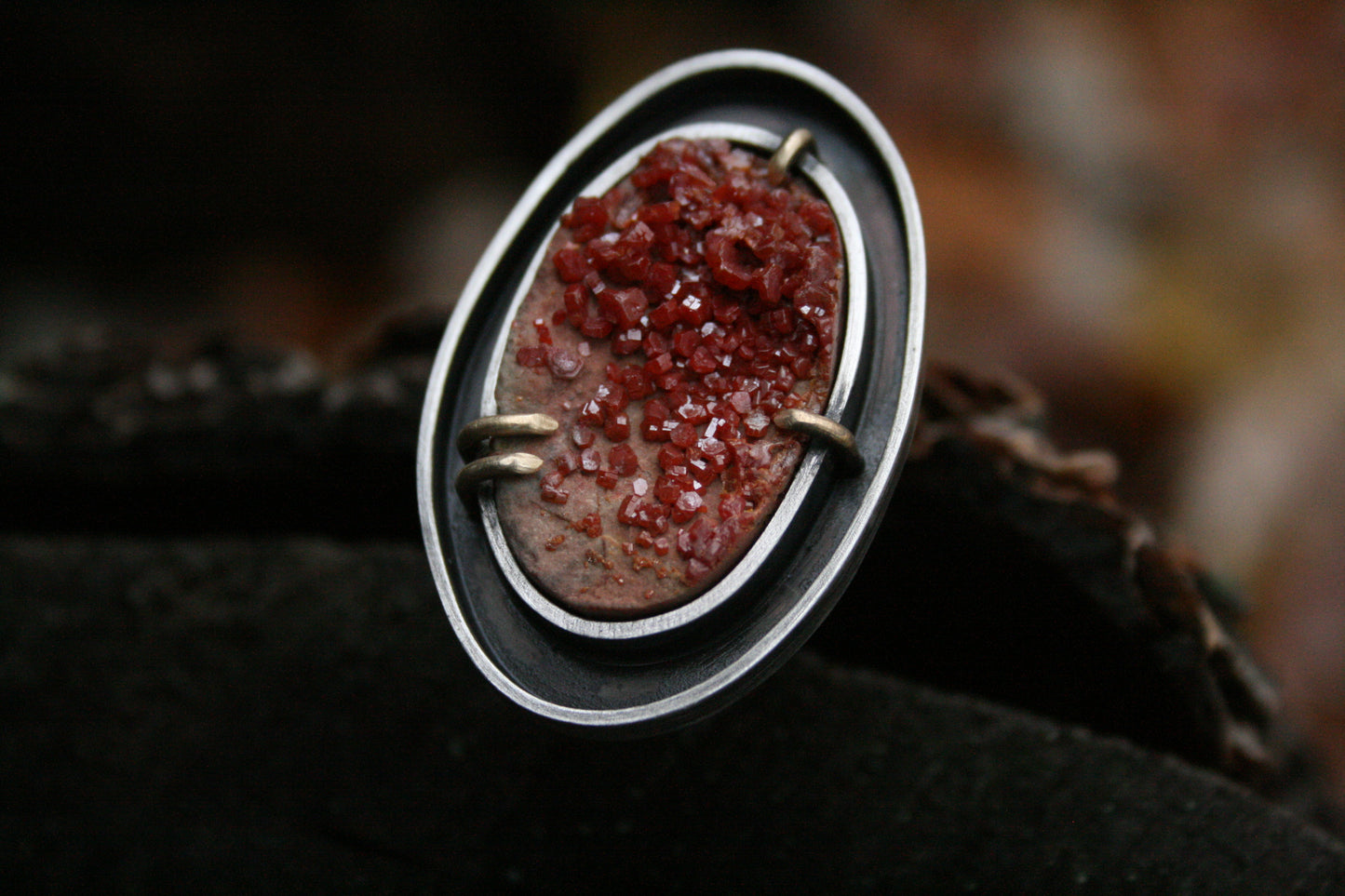 Vanadinite Ring // Fits ~8-8.5