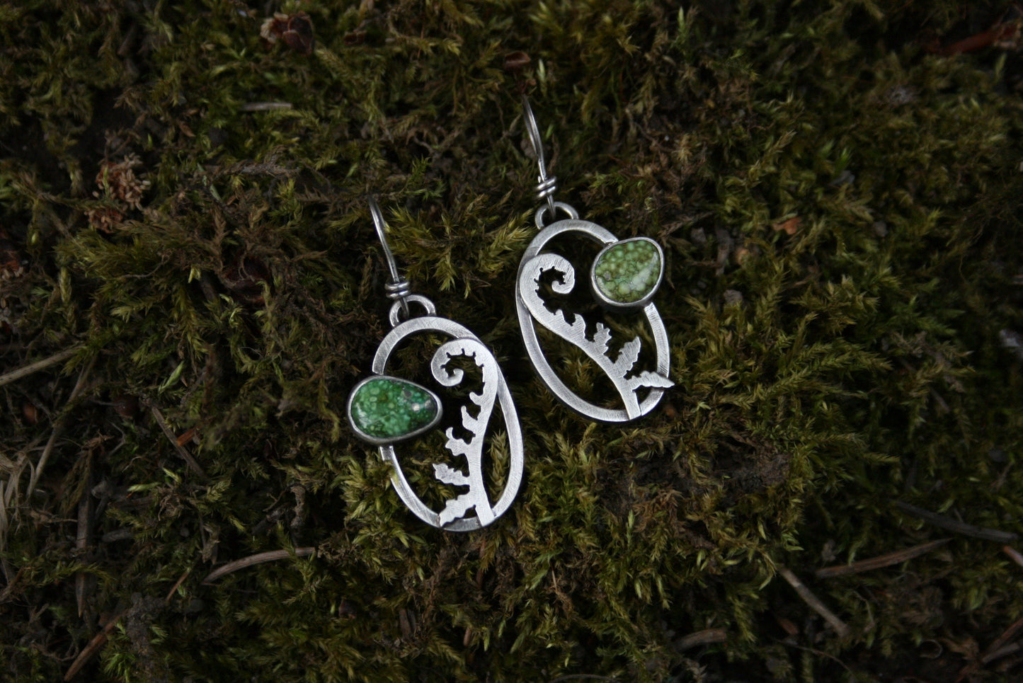 Fiddlehead + Sonoran Gold Earrings