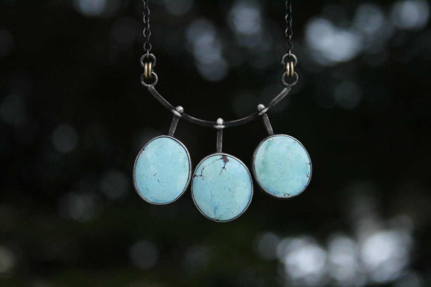 Golden Hills Turquoise + Cedar Necklace