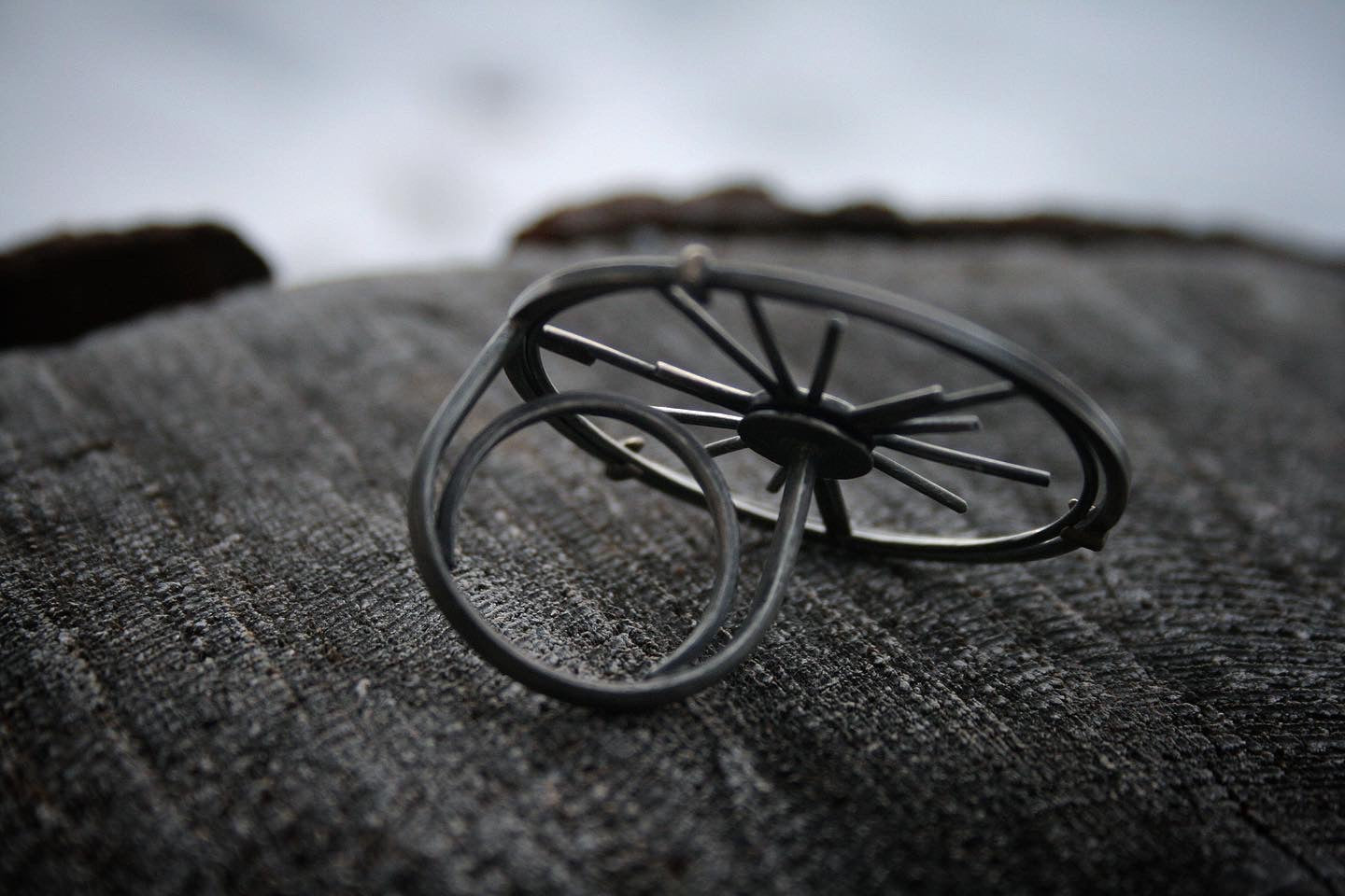 The Pale Blue Dot Ring // Size 7-7.25