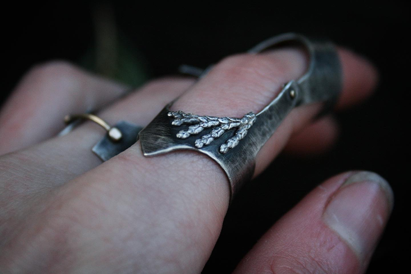 Elven Shield Ring // Adjustable size 6-8