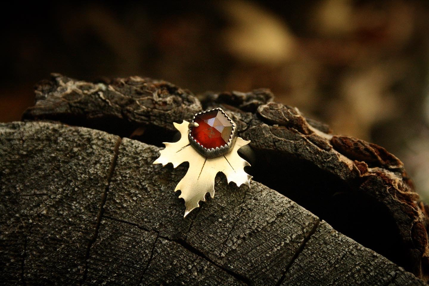 Garnet + Maple Leaf Set // Size 6.75-7