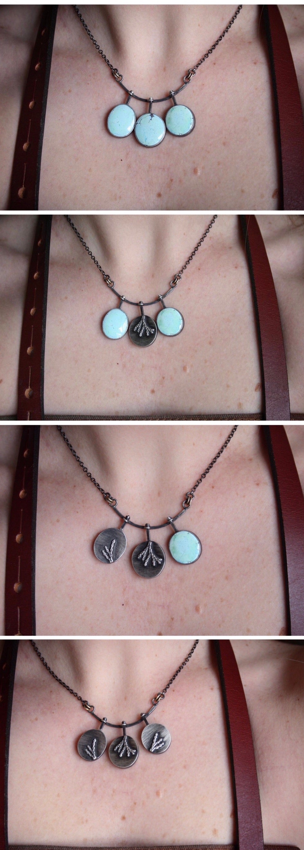 Golden Hills Turquoise + Cedar Necklace