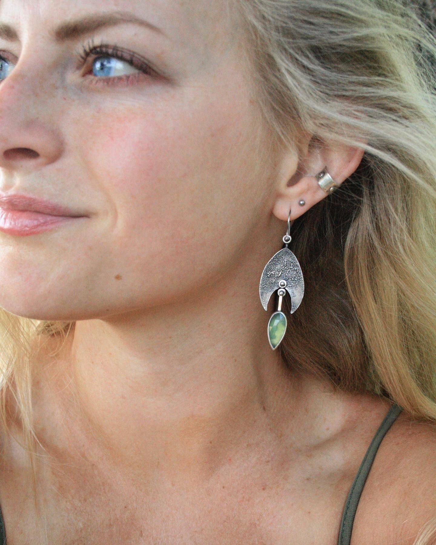 Serpentine Shield Earrings