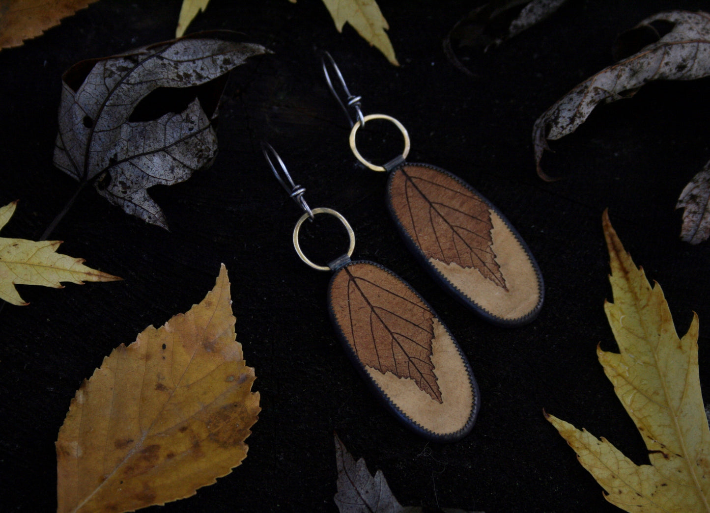 Birch Leaf Earrings