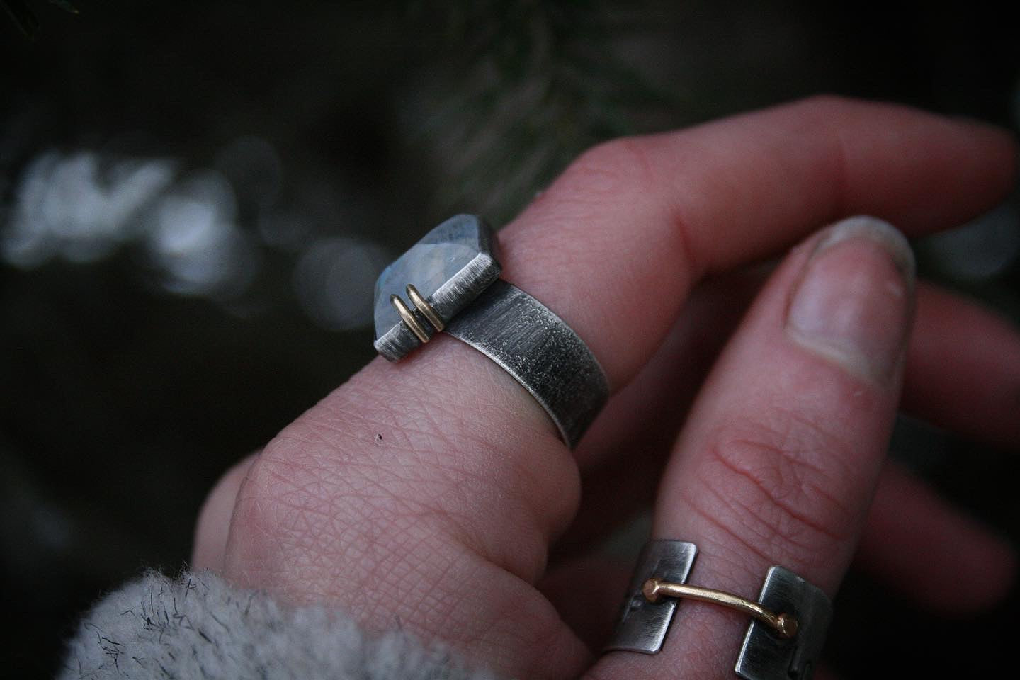 Moon Halo Ring // Fits size 7.75