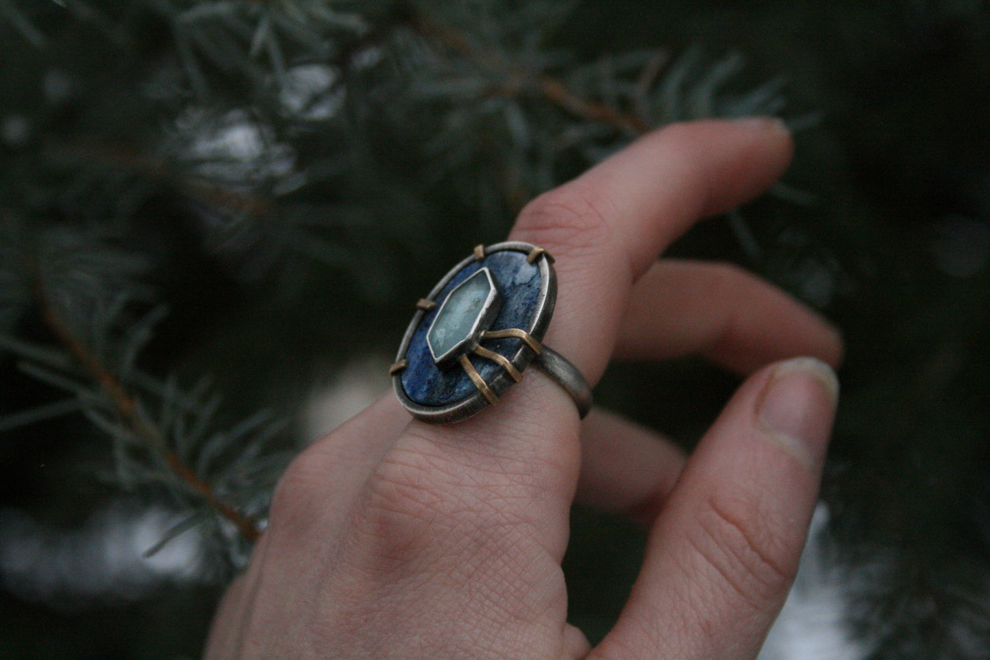 Kyanite + Aquamarine // Size 6