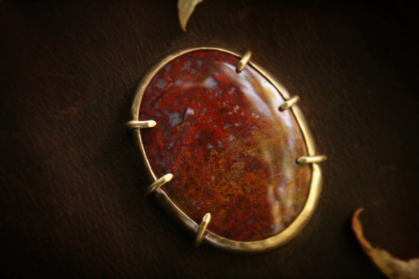 Red Moss Agate Waist Belt