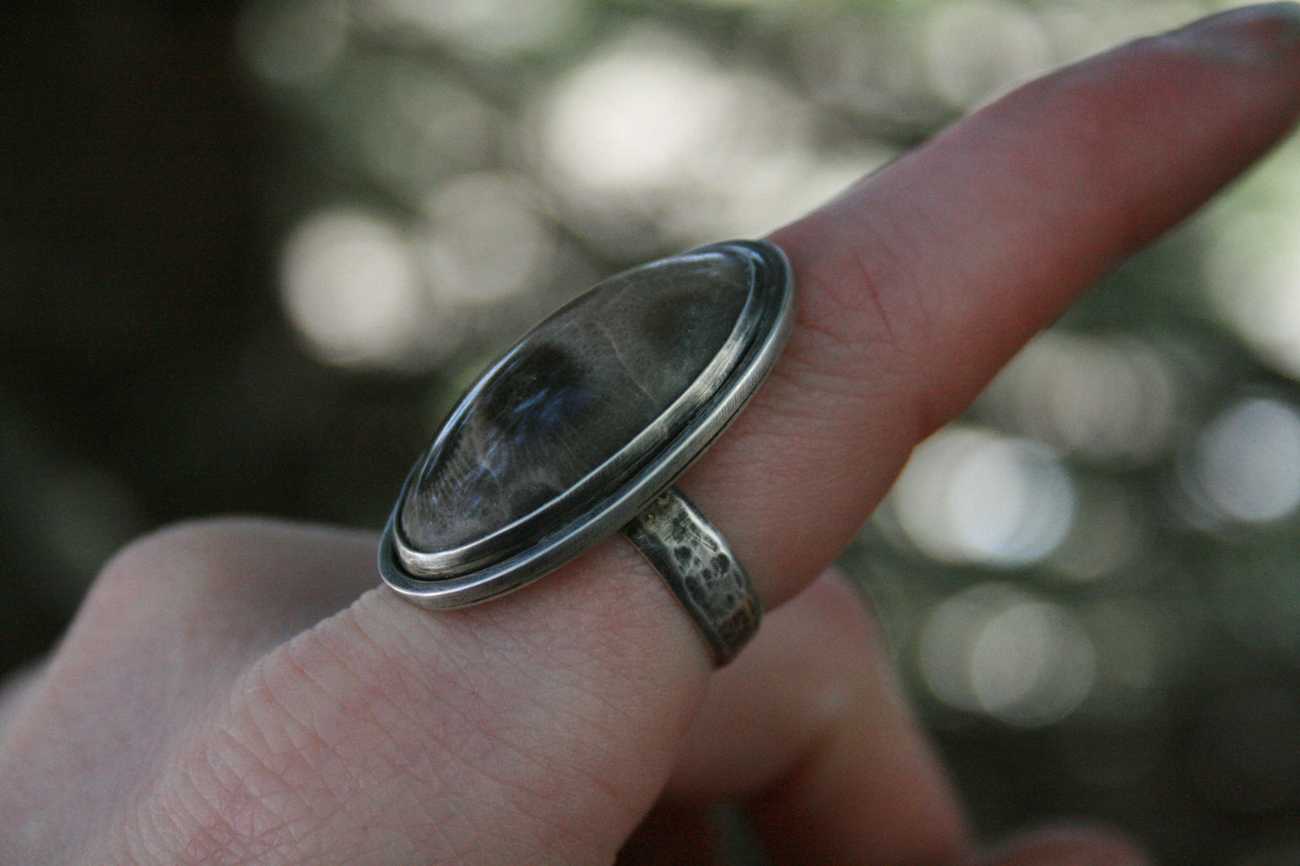 Petoskey Stone Ring // Size 6