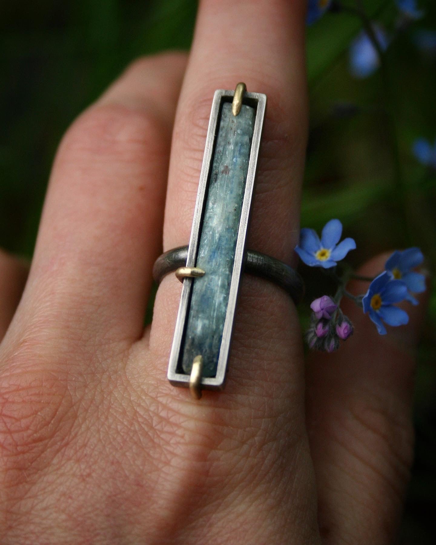Raw Kyanite Ring // Size 6.75