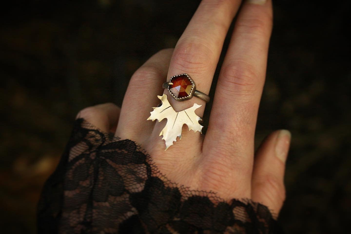 Garnet + Maple Leaf Set // Size 6.75-7