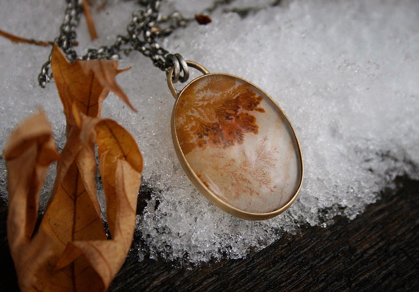 Dendritic Agate Necklace 2