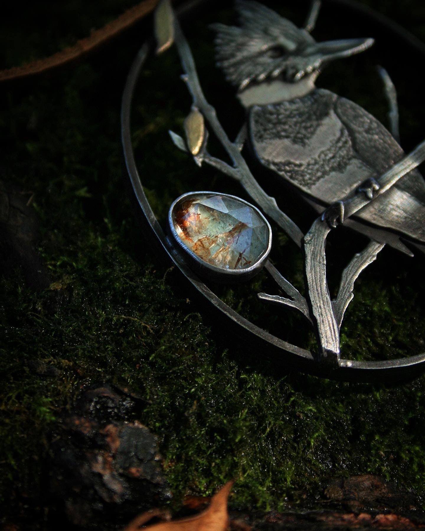 Belted Kingfisher Necklace