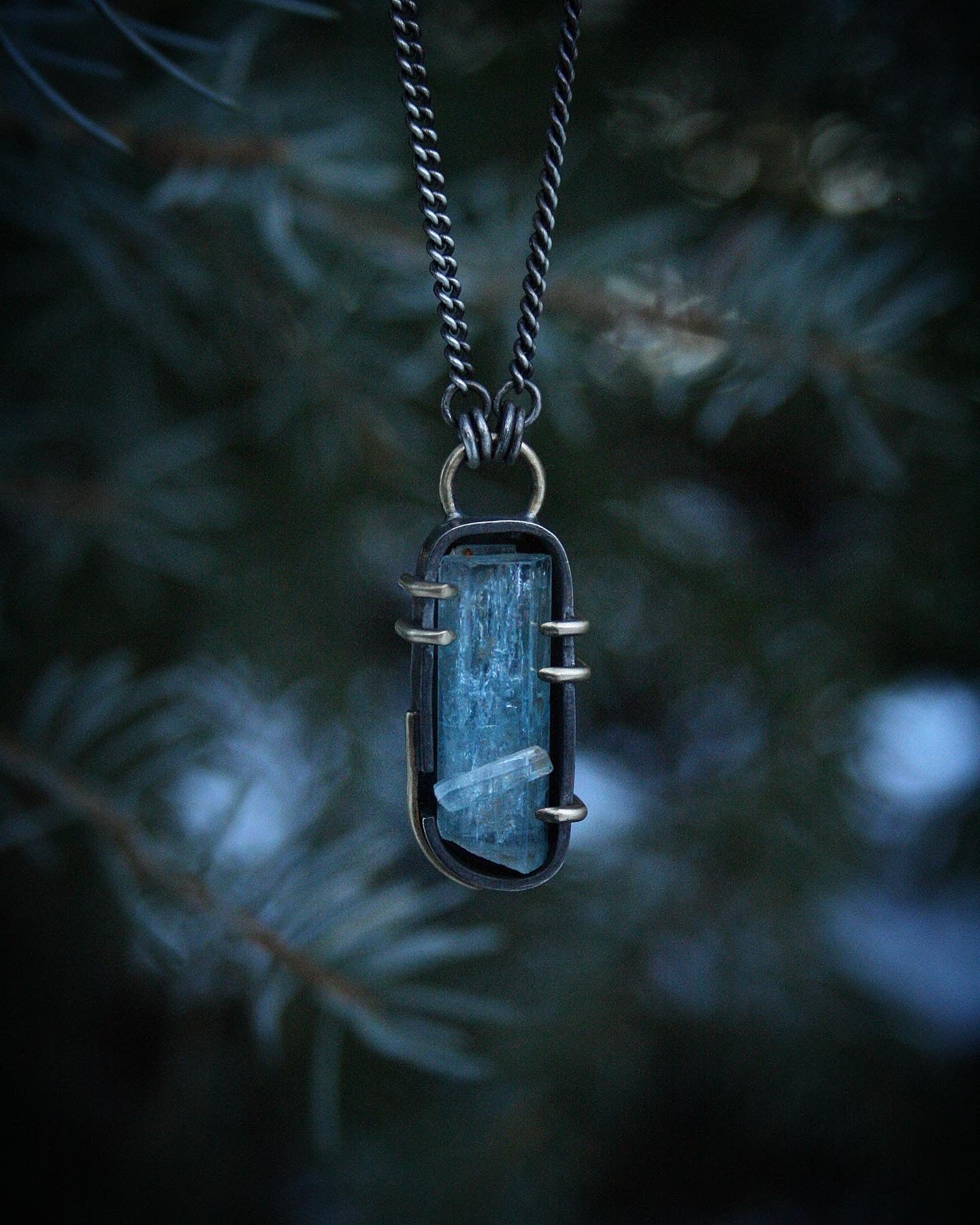 Raw Aquamarine Necklace