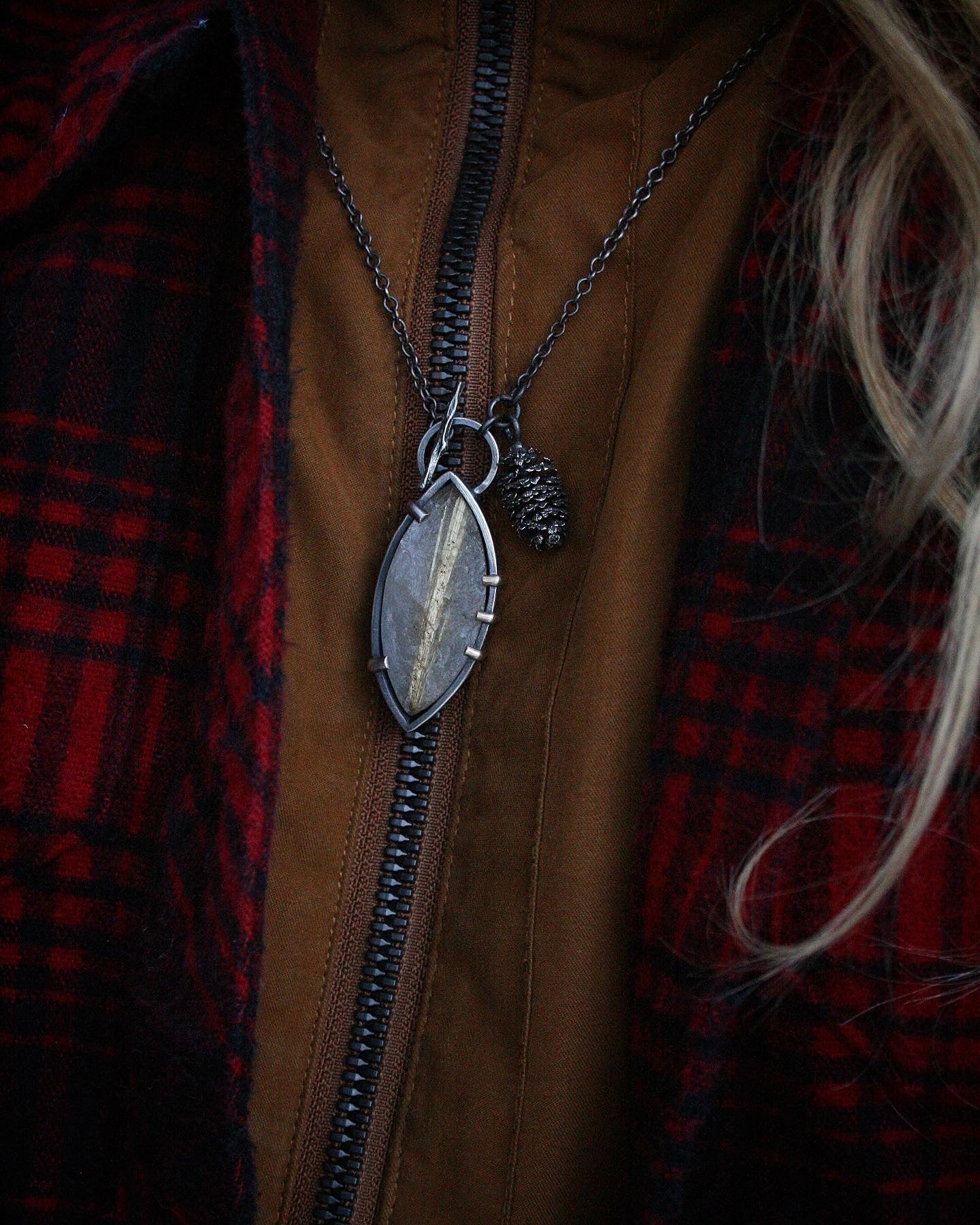 Raw Ice & Earth Necklace