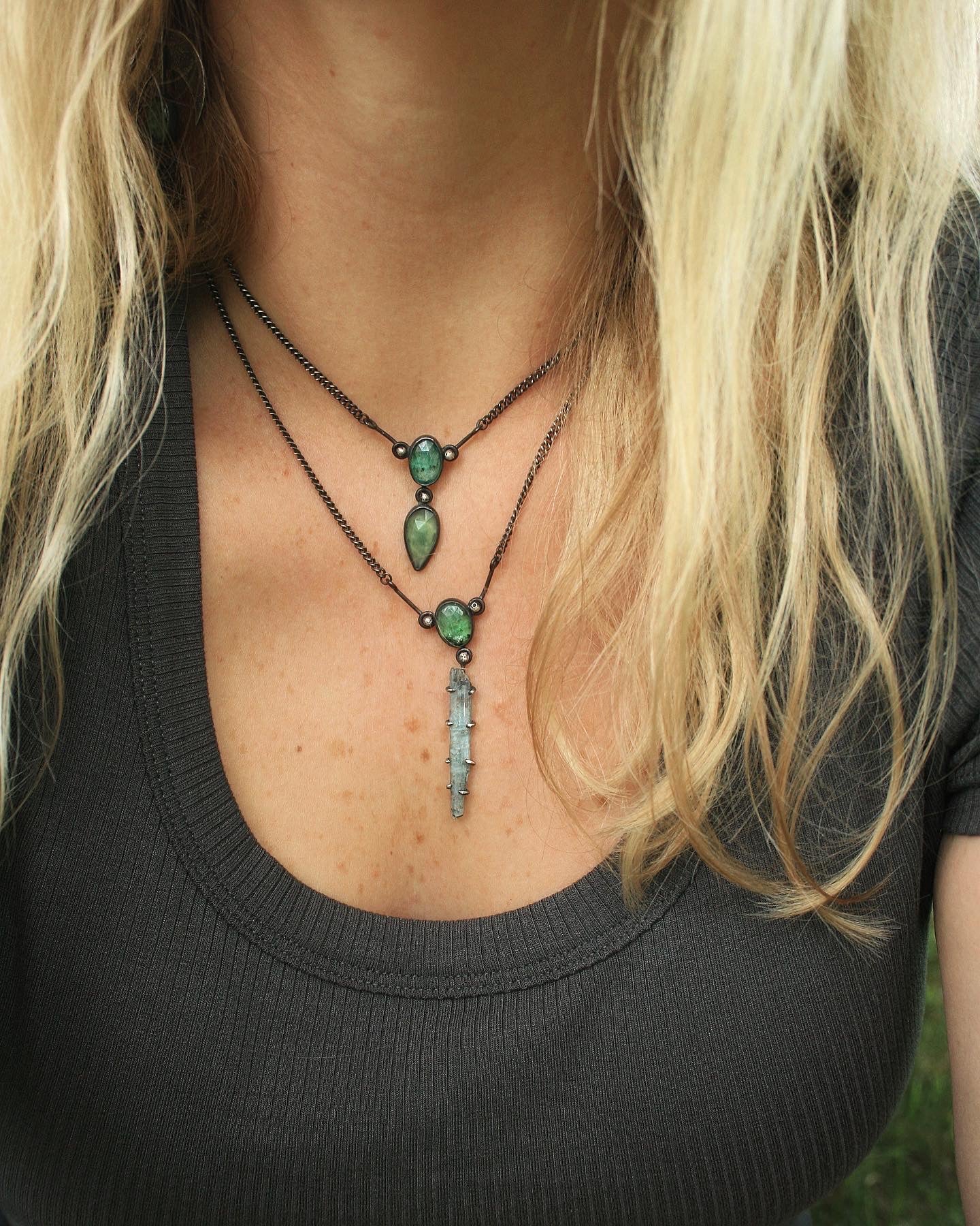 Double Stone Necklaces