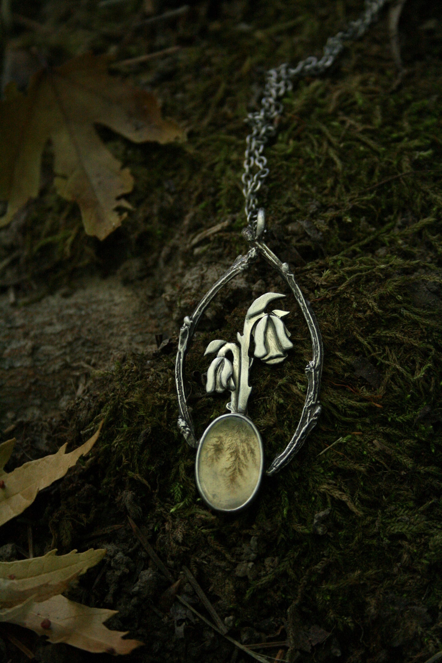 Indian Ghost Pipe Talisman - 18” chain