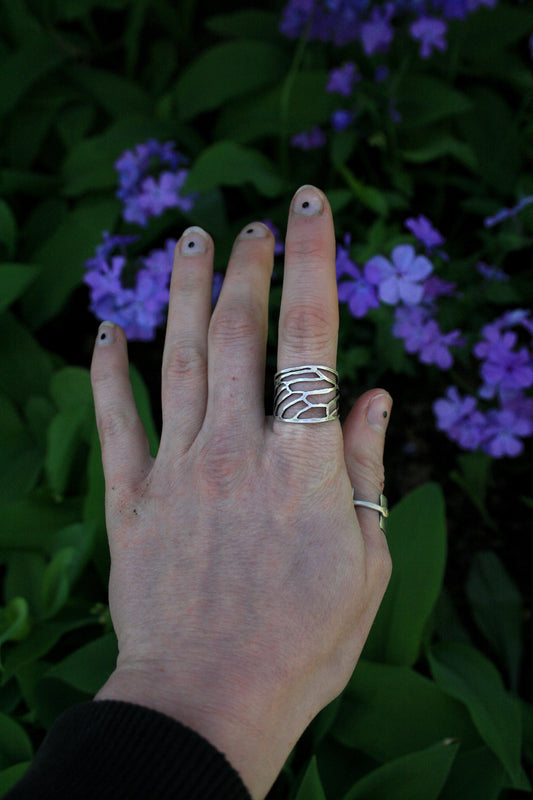 Cicada Wing Open Band Ring / PREORDER