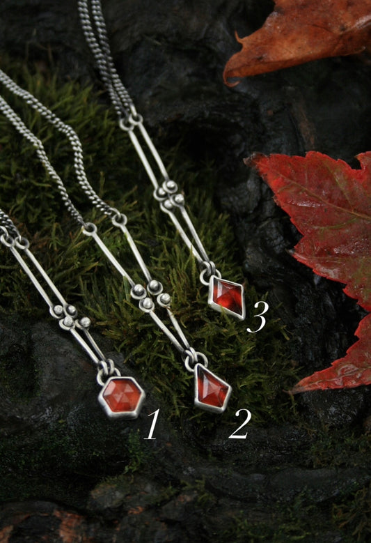 Hessonite Garnet Necklaces 1