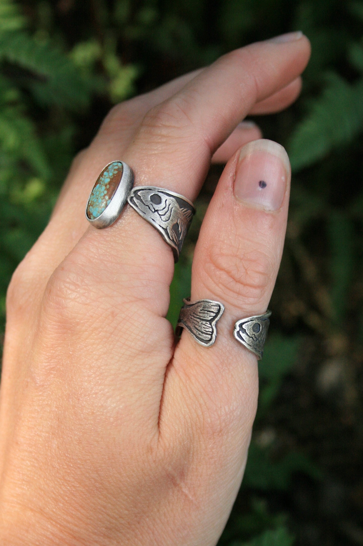 Fish Fossil Open Band Ring // READY TO SHIP