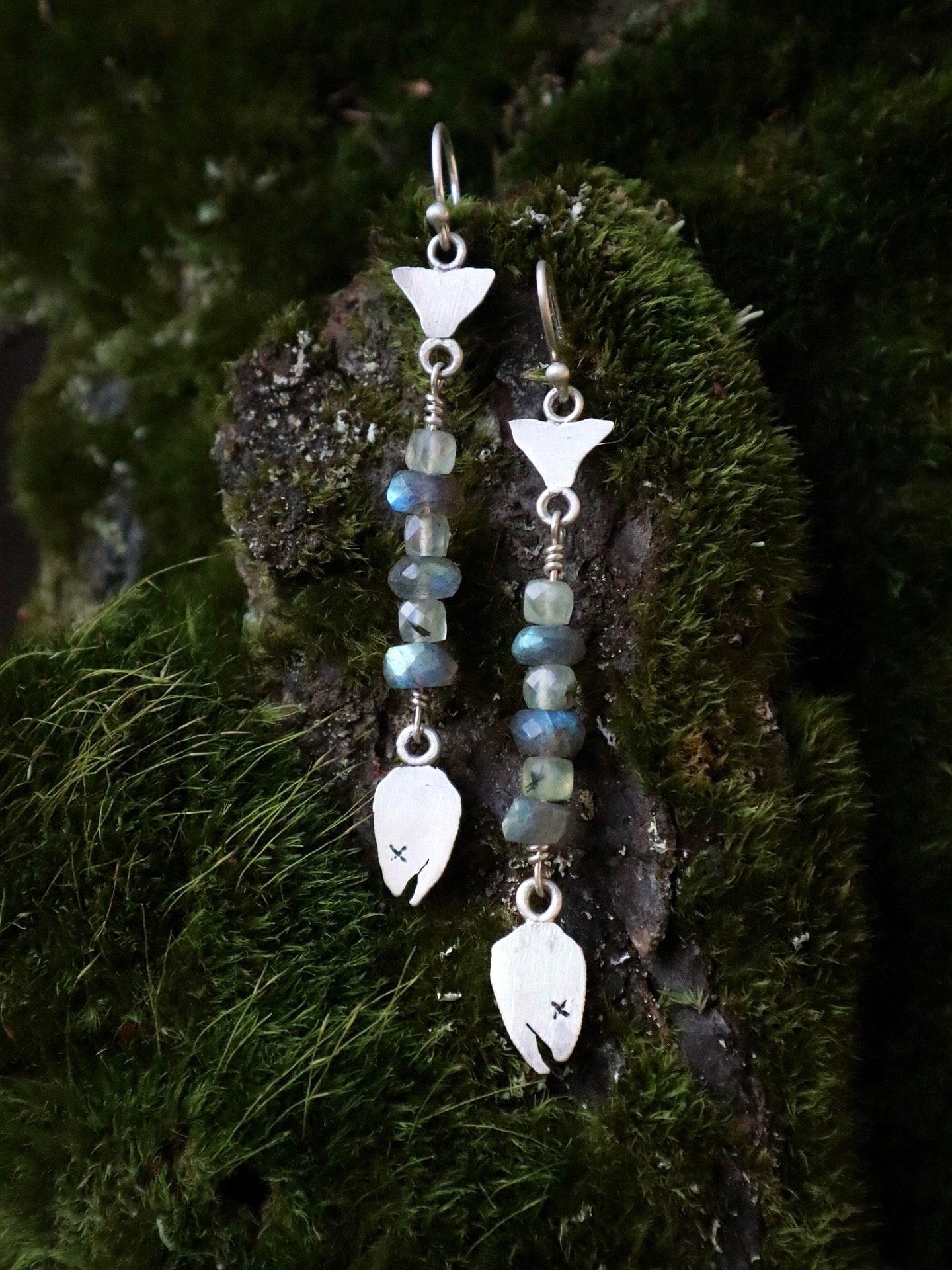 Labradorite Trout Earrings
