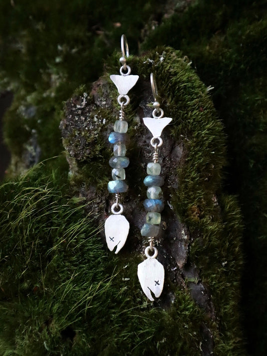 Labradorite Trout Earrings