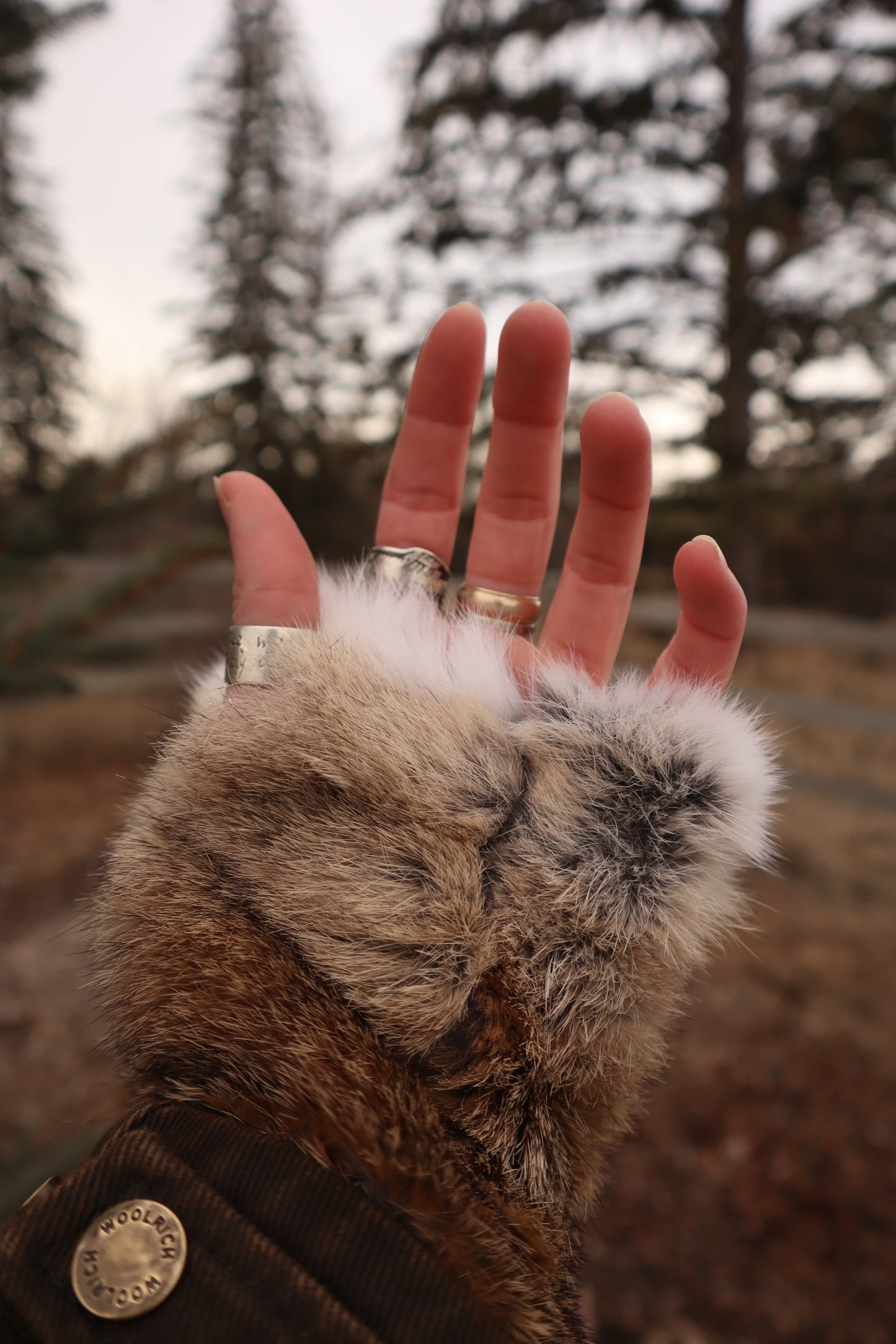 Rabbit Fur Gloves