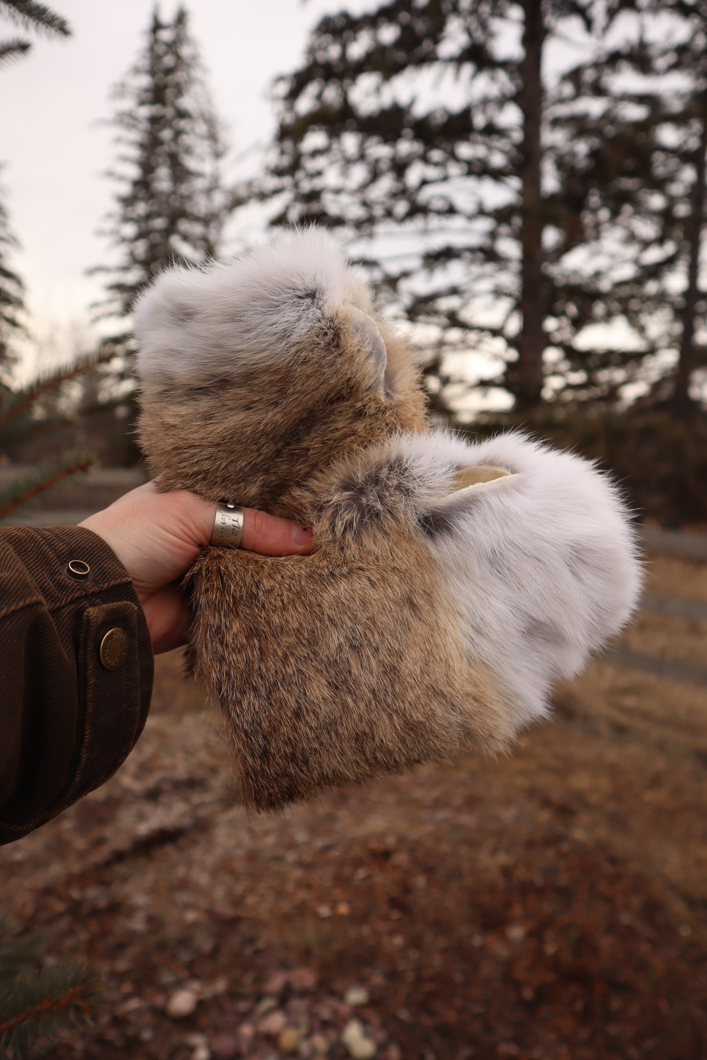 Rabbit Fur Gloves