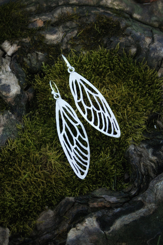 Cicada Wing Earrings / PREORDER