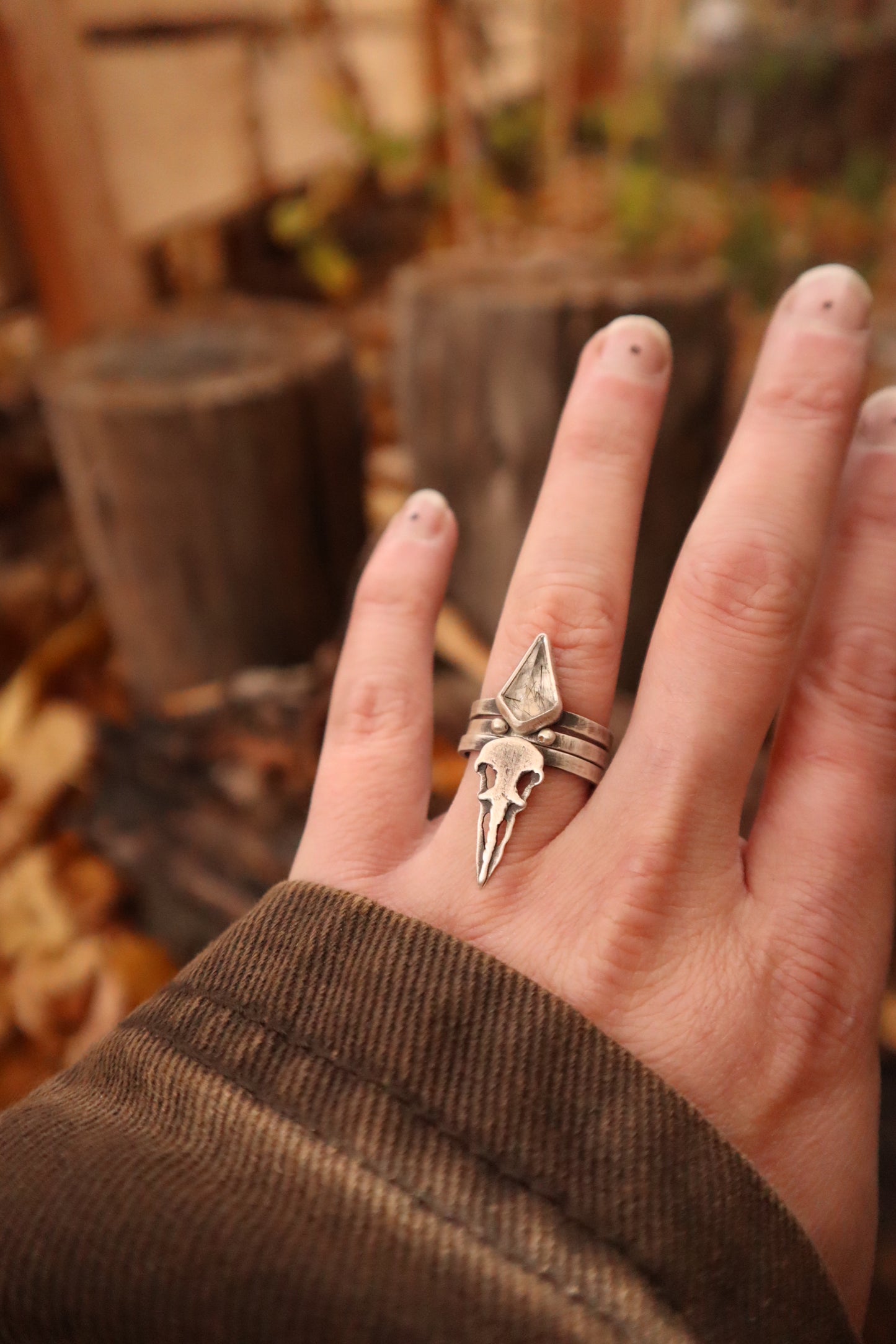 Raven + Quartz Set // Size 6