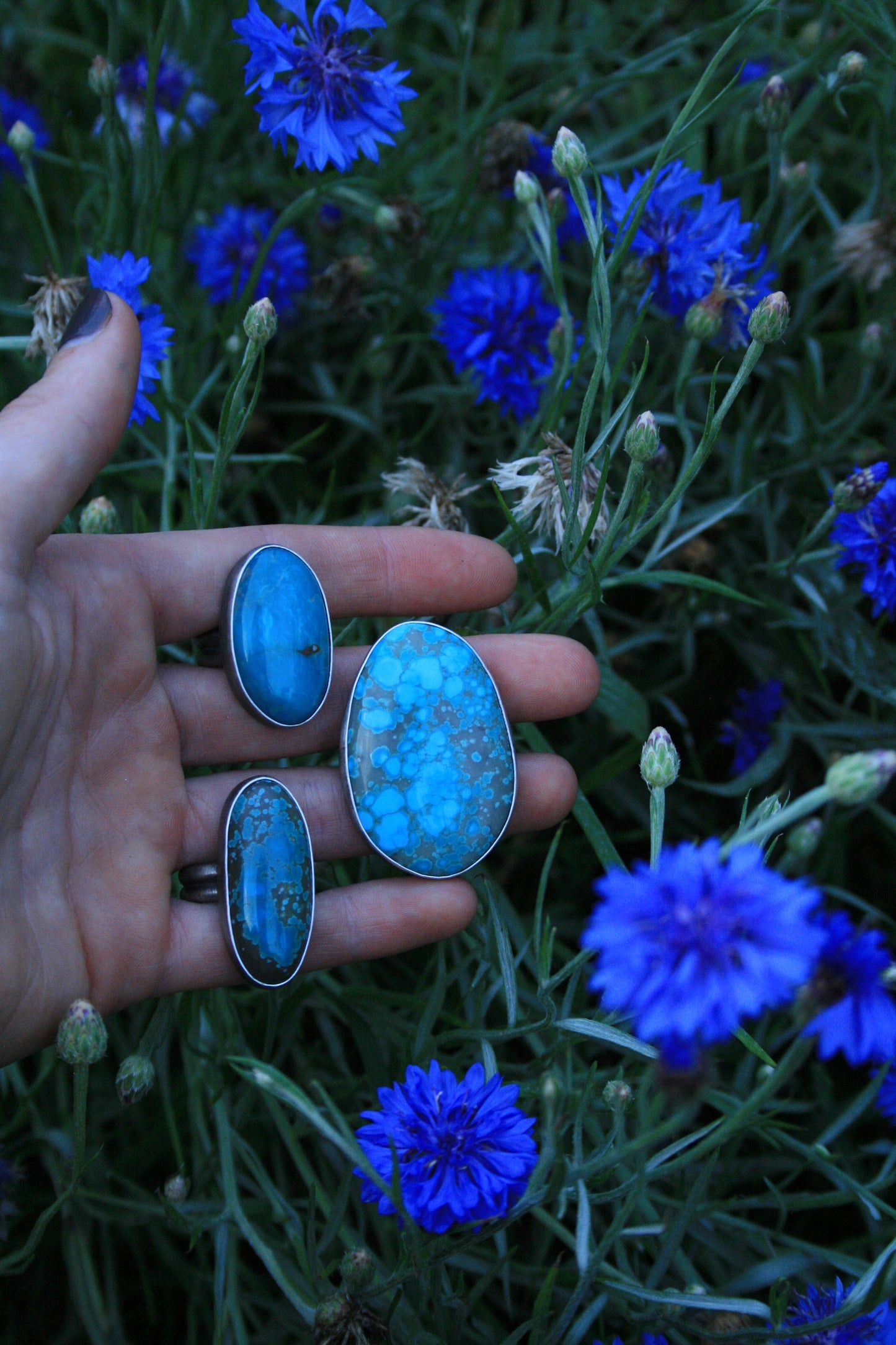 Pilot Mountain Turquoise Rings