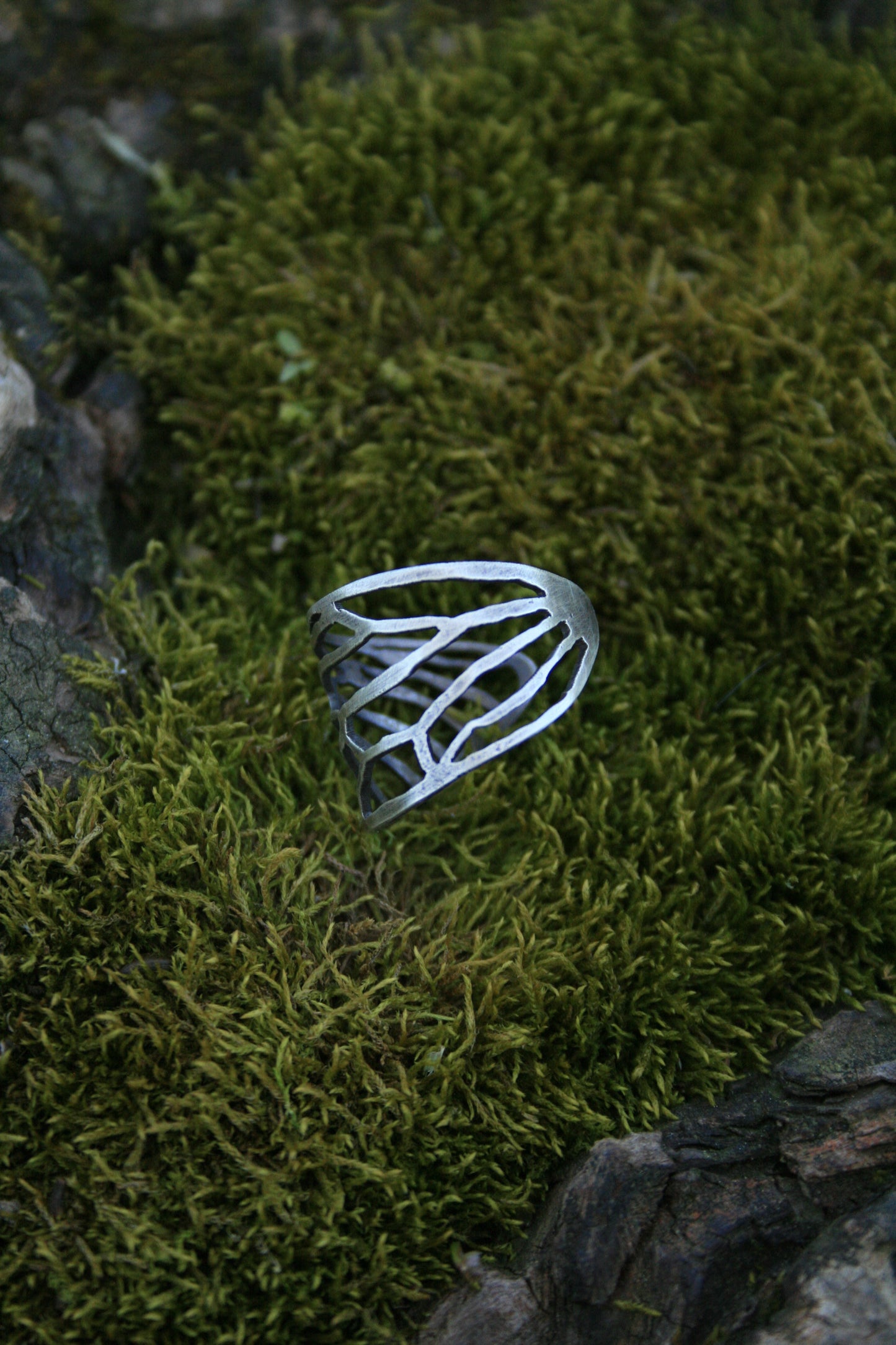 Cicada Wing Open Band Ring / READY TO SHIP