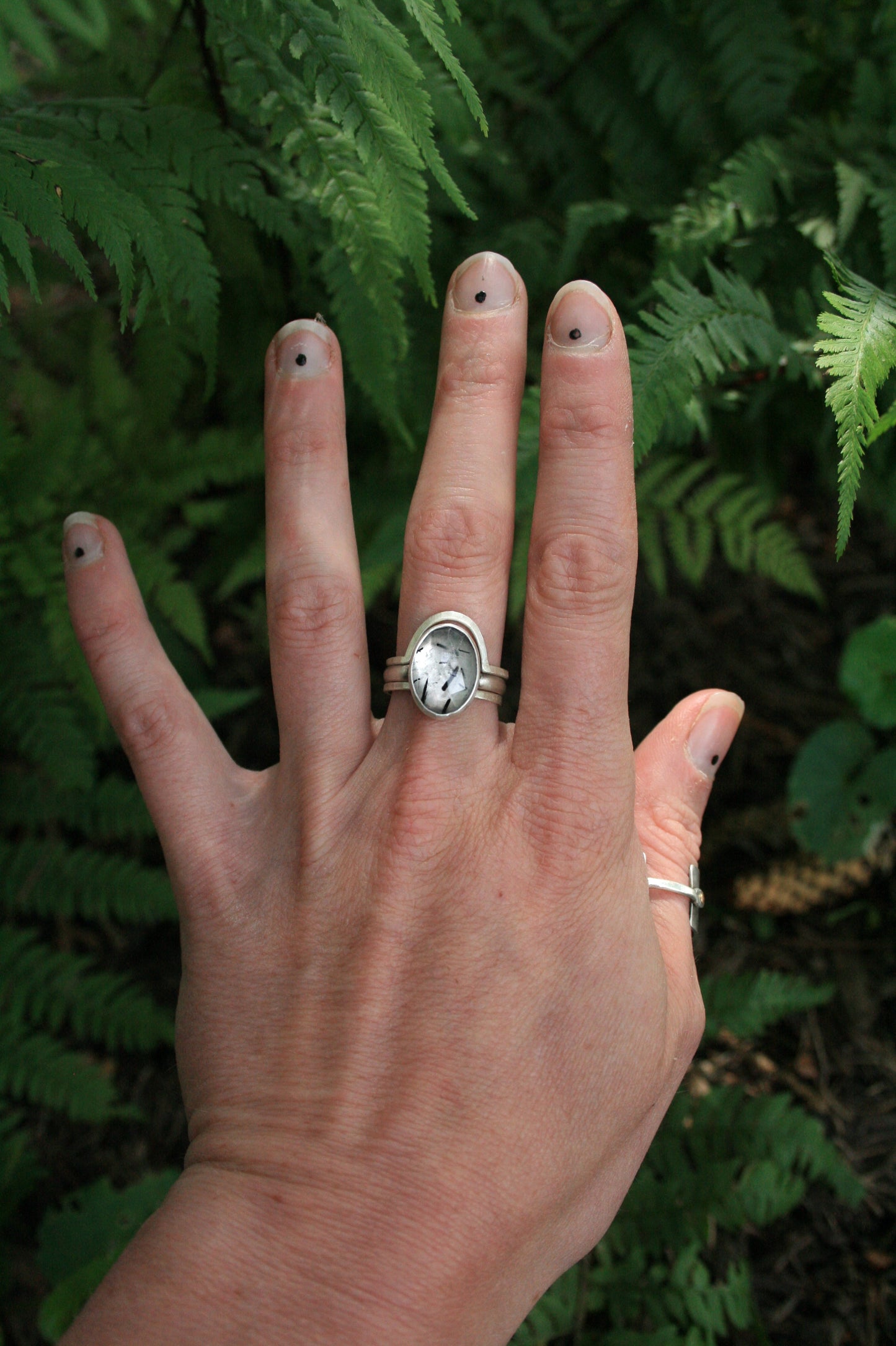 Tourmaline Quartz Set / Size 7