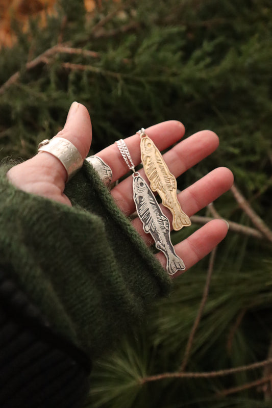 Fish Fossil Necklaces PREORDER