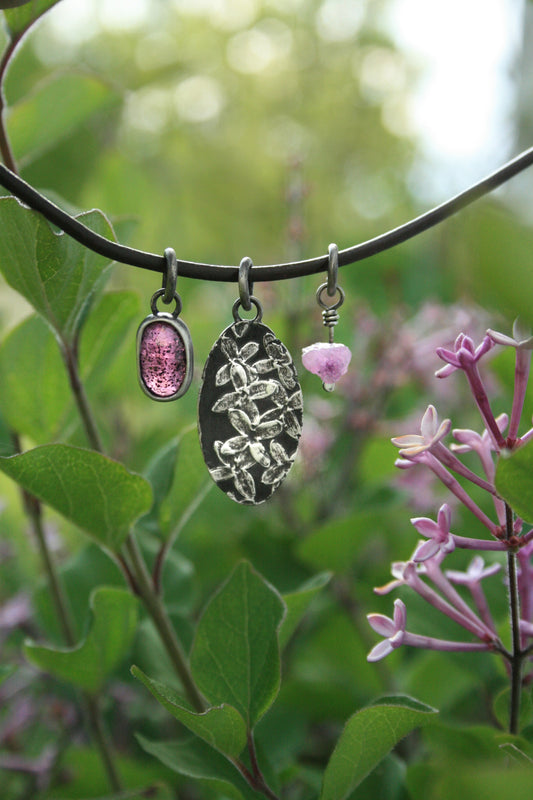 Ruby + Lilac Necklace